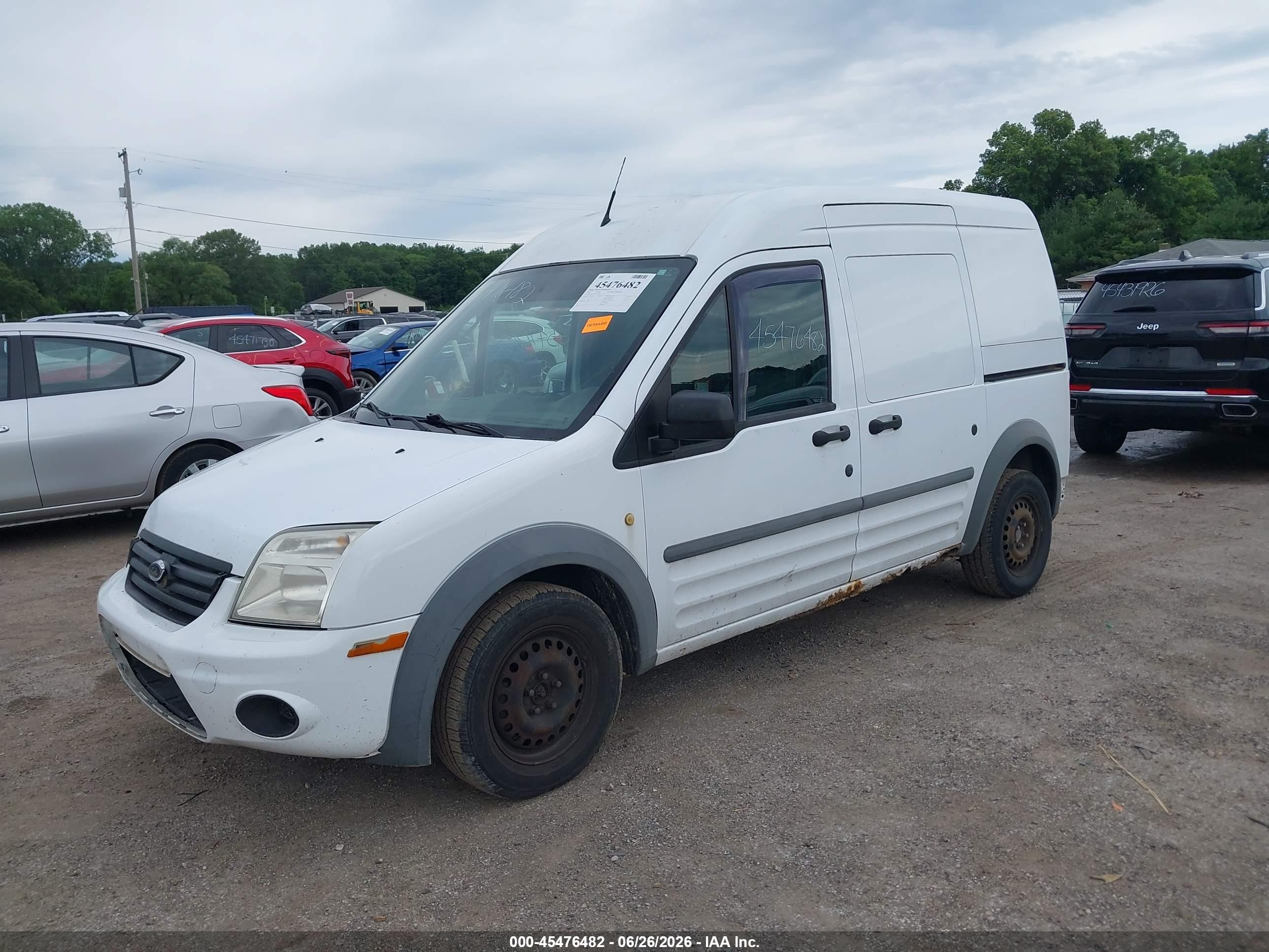 2010 Ford Transit Connect Xlt White vin: NM0LS7BN0AT040343