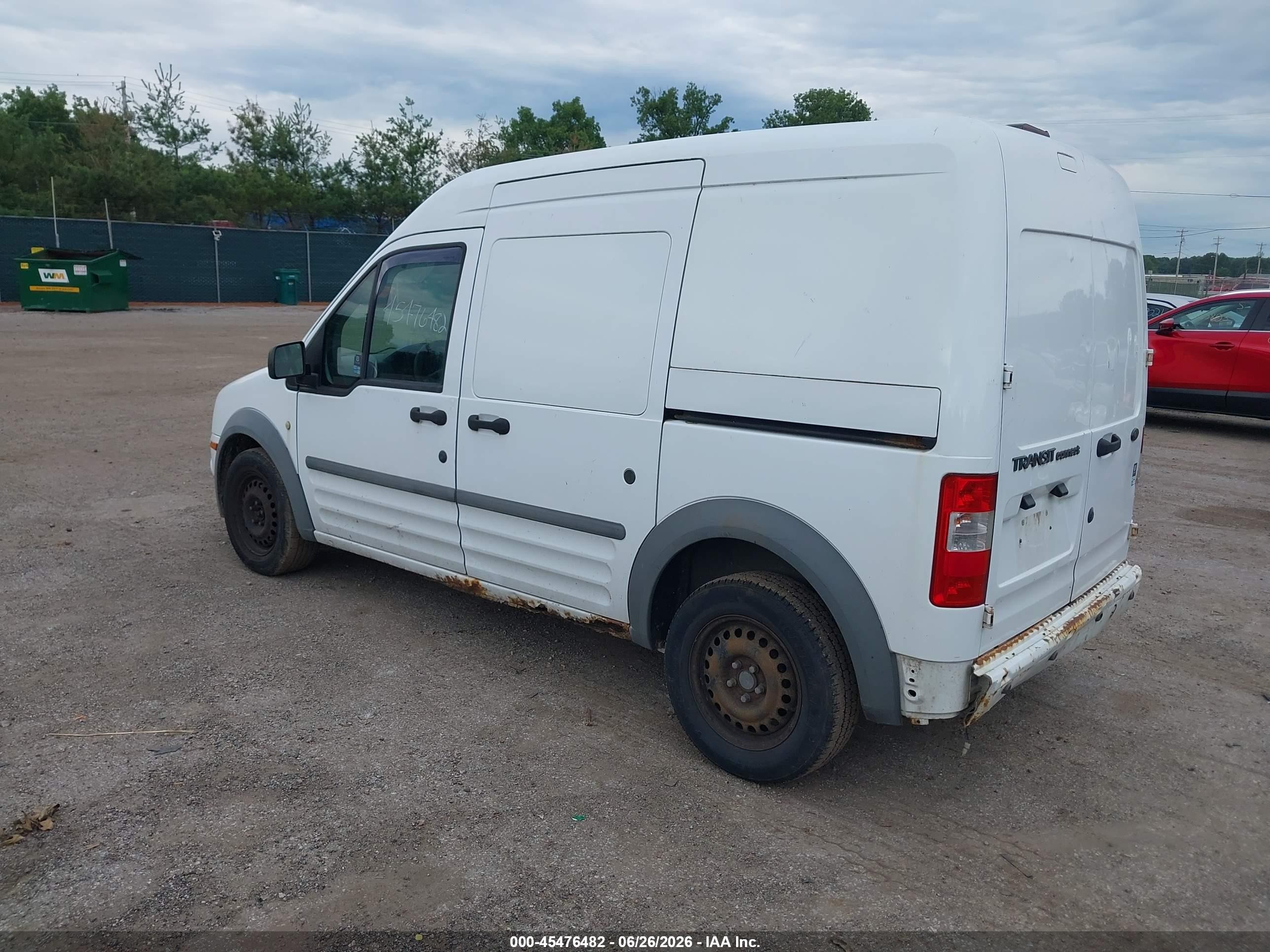 2010 Ford Transit Connect Xlt White vin: NM0LS7BN0AT040343