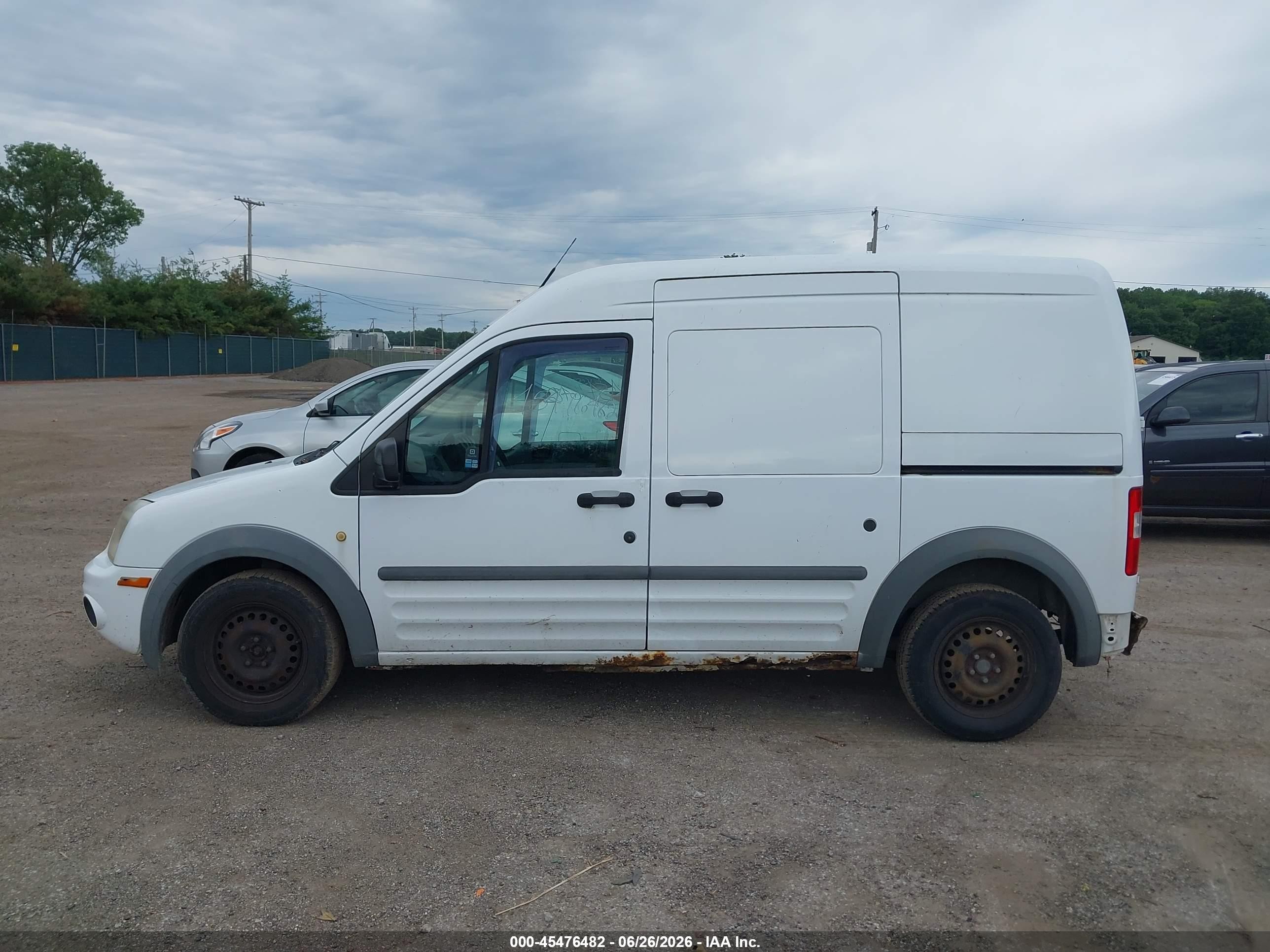 2010 Ford Transit Connect Xlt White vin: NM0LS7BN0AT040343
