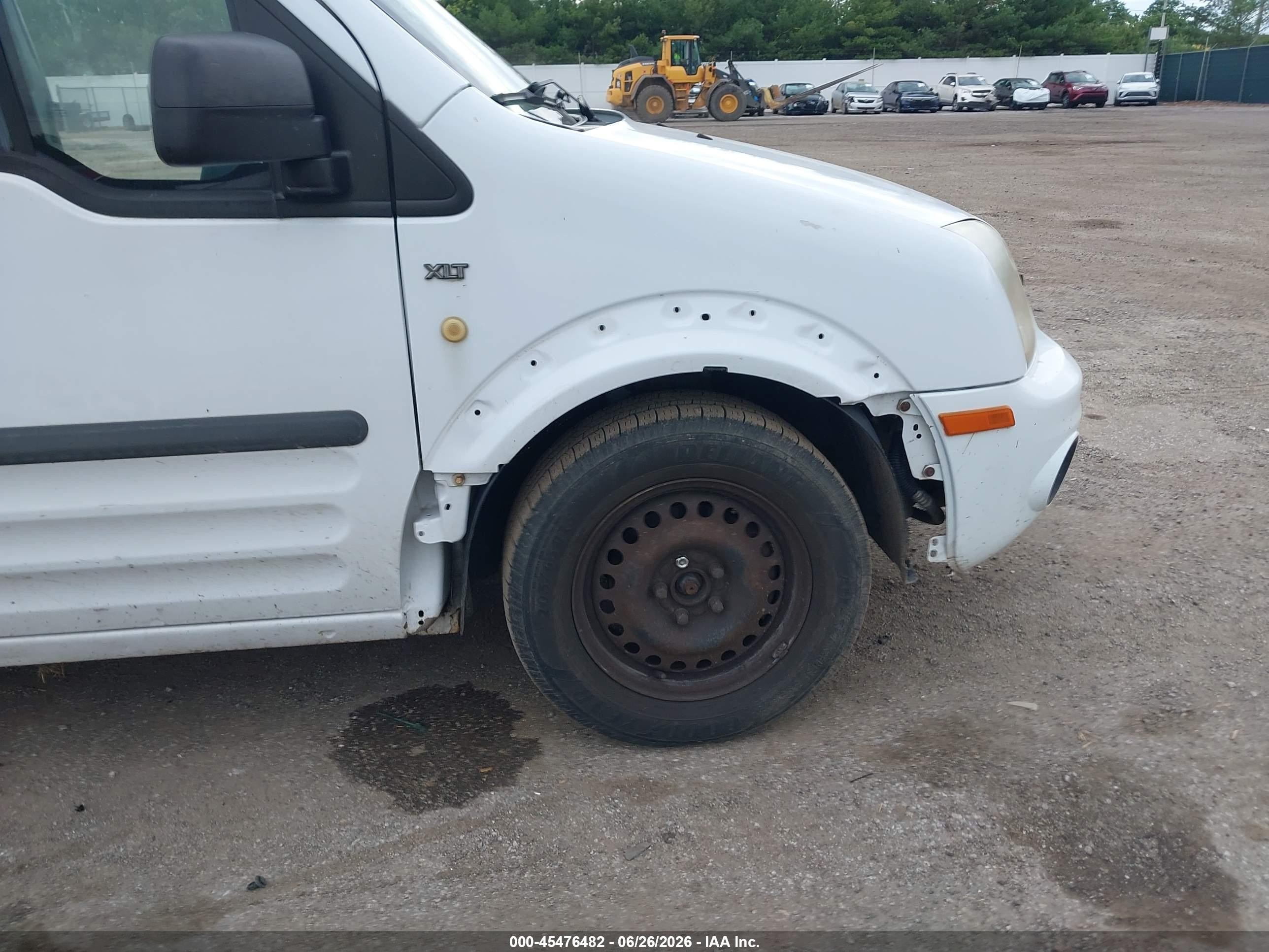 2010 Ford Transit Connect Xlt White vin: NM0LS7BN0AT040343