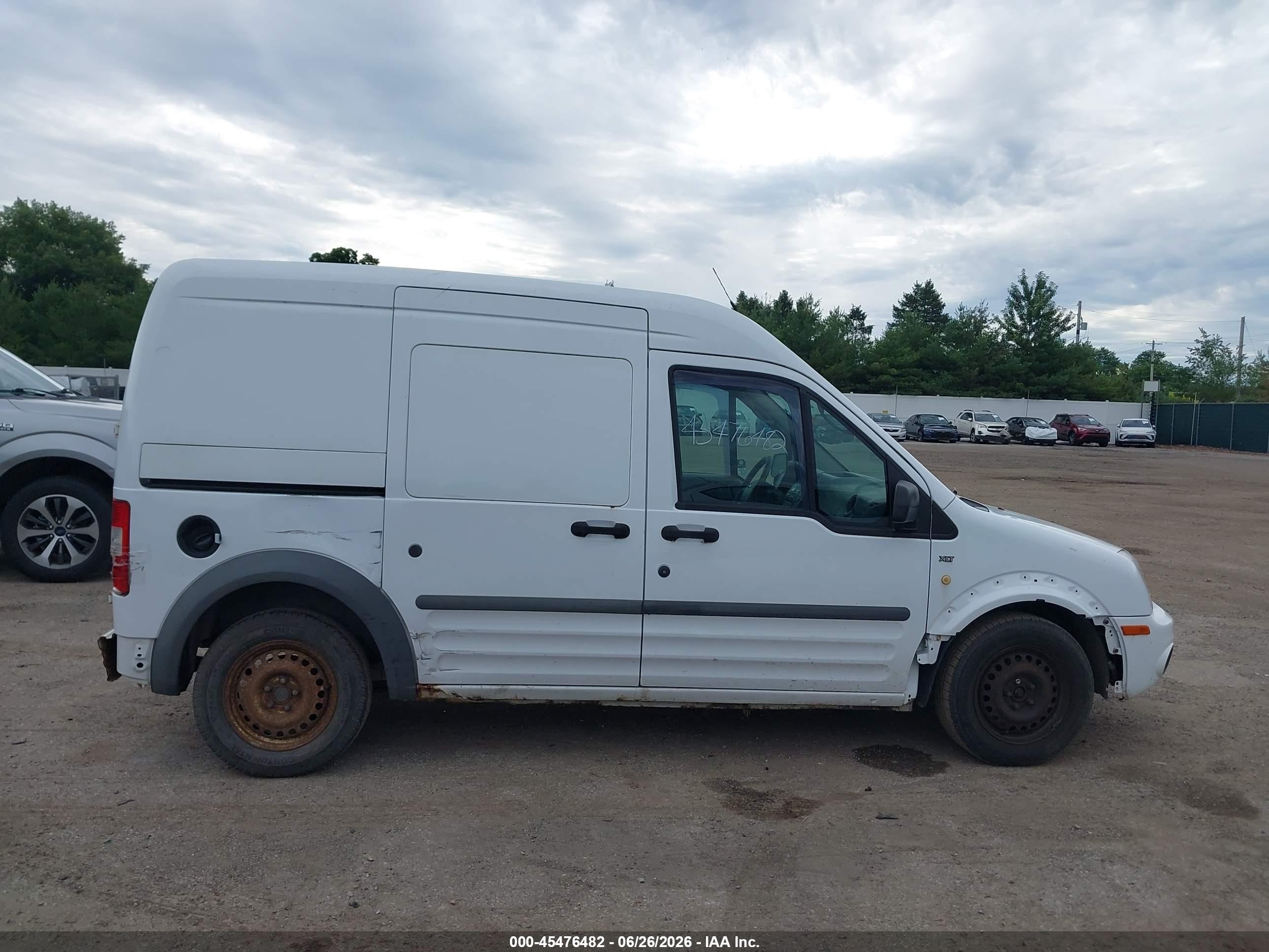 2010 Ford Transit Connect Xlt White vin: NM0LS7BN0AT040343