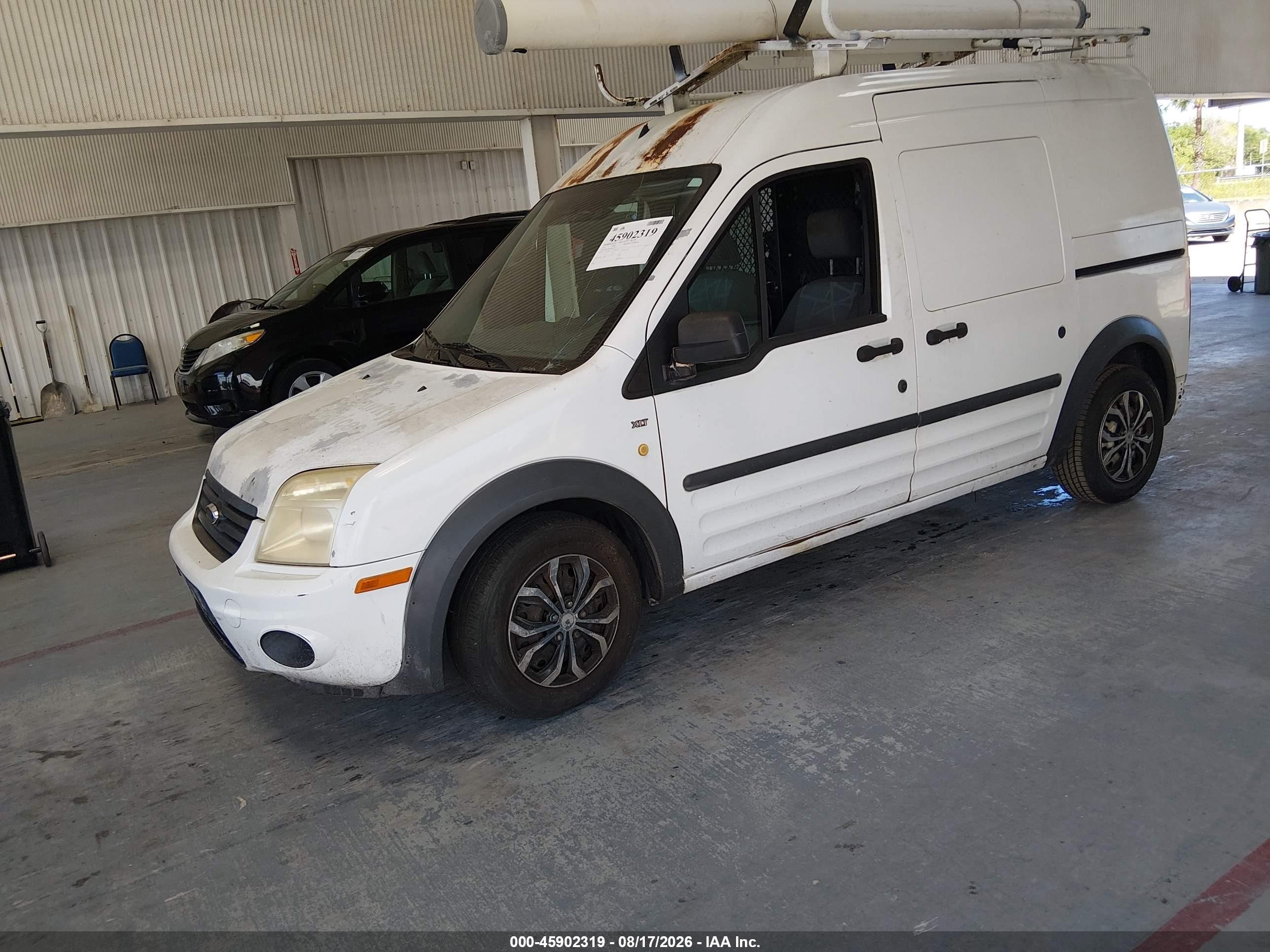 2011 Ford Transit Connect Xlt White vin: NM0LS7BN0BT043325