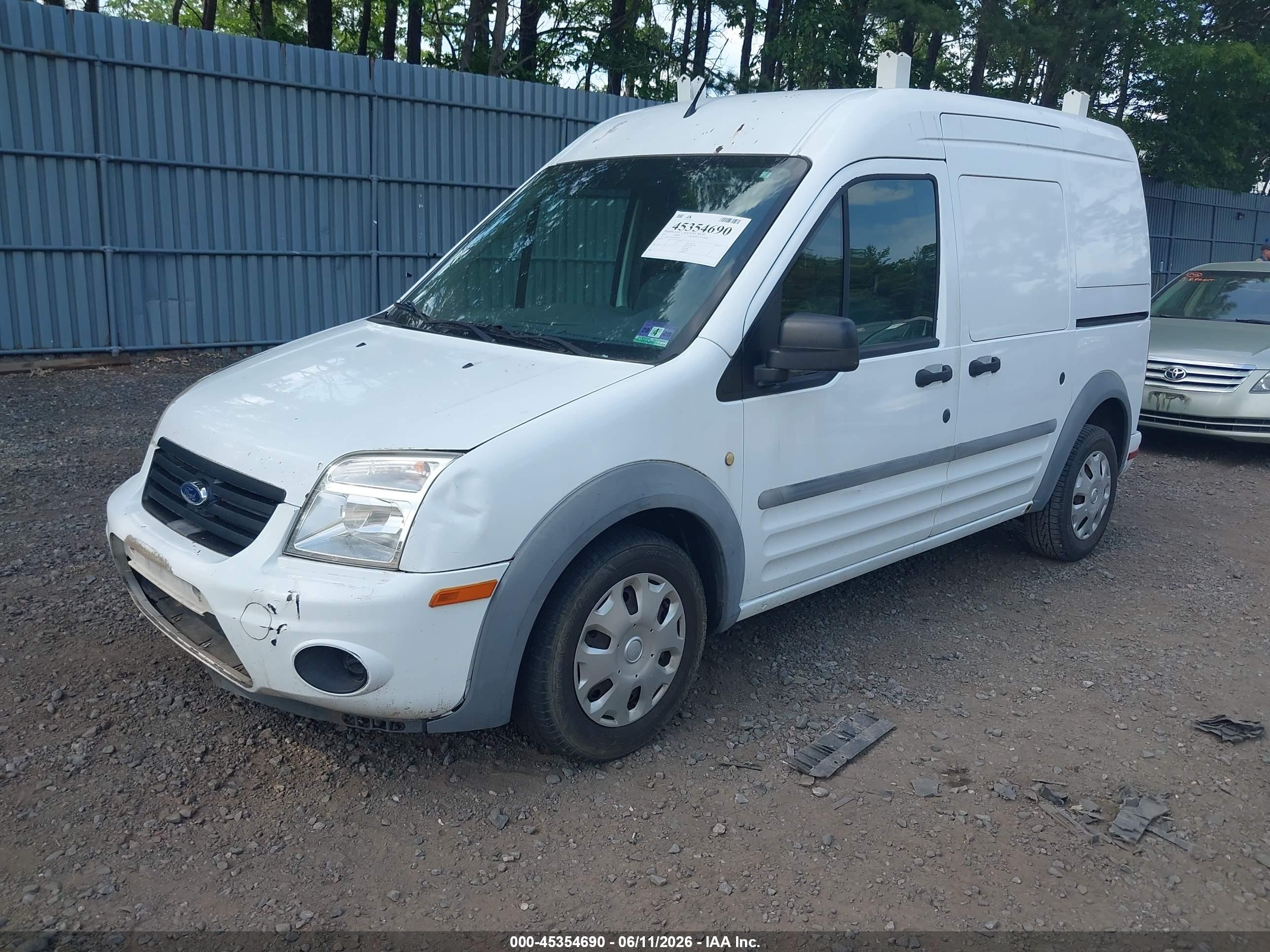 2011 Ford Transit Connect Xlt White vin: NM0LS7BN0BT044104