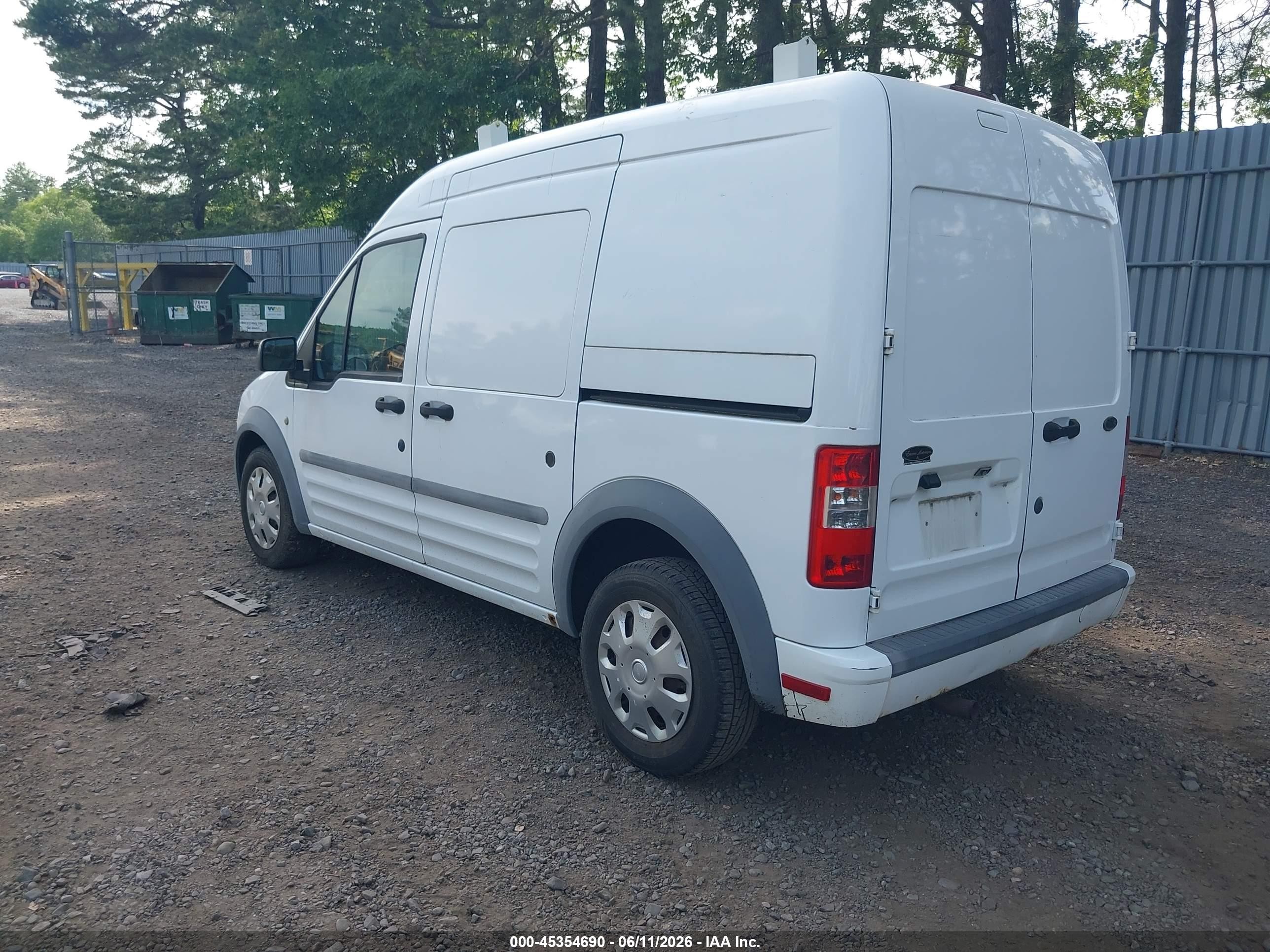 2011 Ford Transit Connect Xlt White vin: NM0LS7BN0BT044104