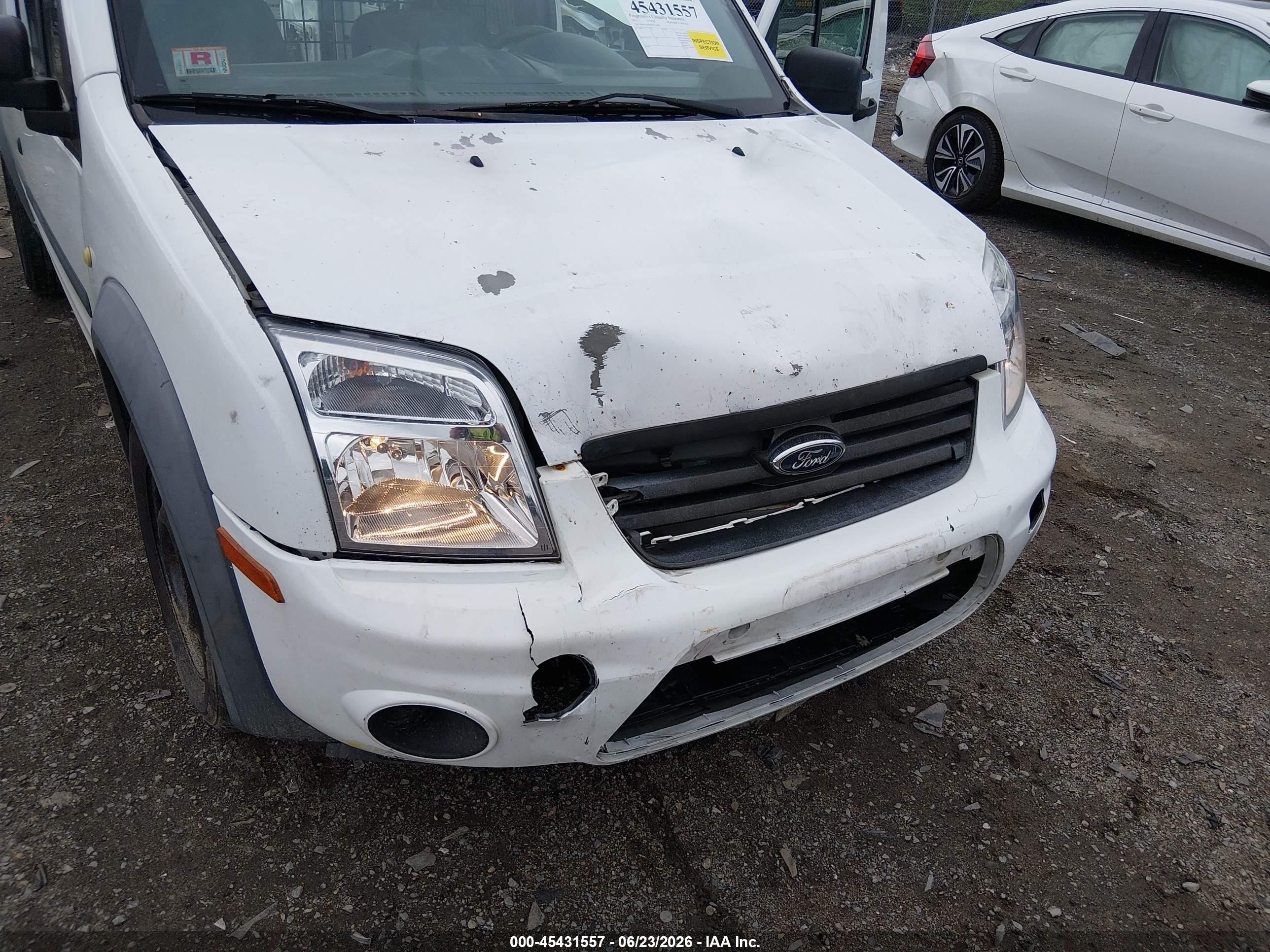 2013 Ford Transit Connect Xlt White vin: NM0LS7BN0DT133884