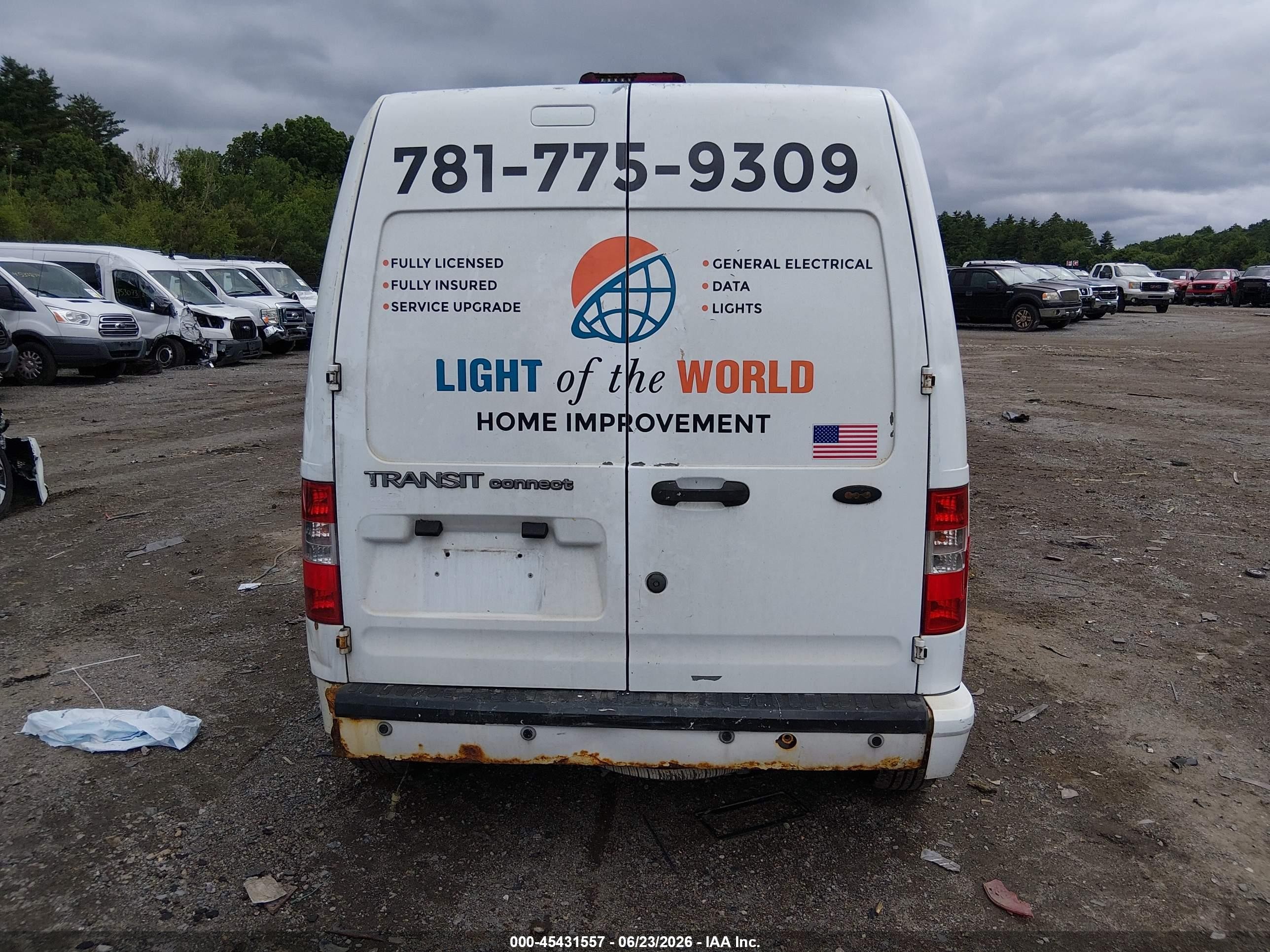 2013 Ford Transit Connect Xlt White vin: NM0LS7BN0DT133884