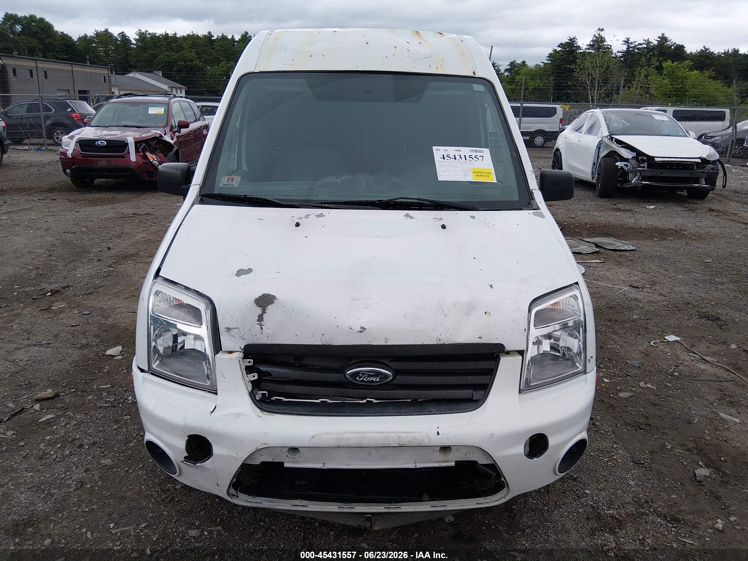 2013 Ford Transit Connect Xlt White vin: NM0LS7BN0DT133884