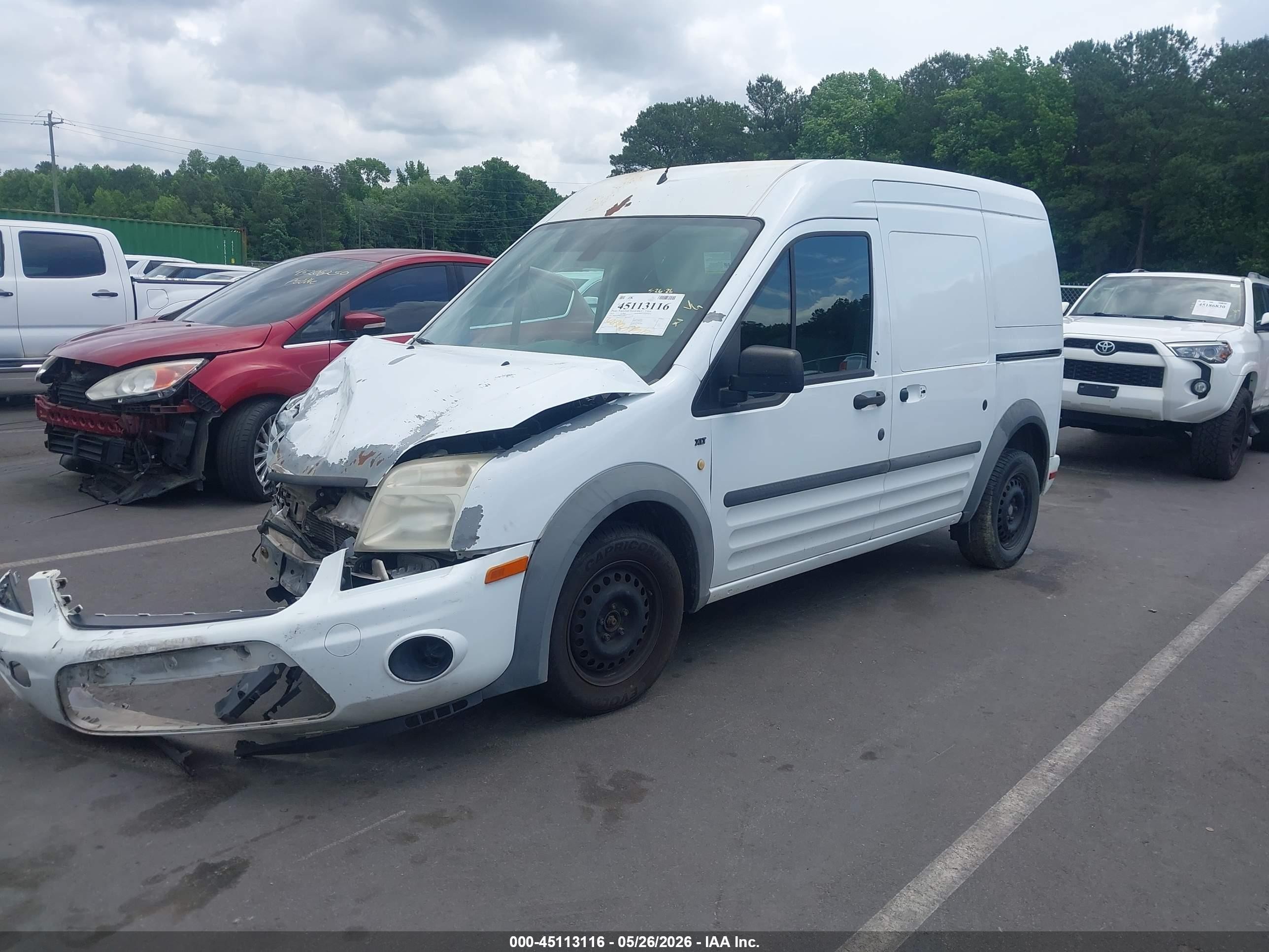 2013 Ford Transit Connect Xlt White vin: NM0LS7BN0DT142617