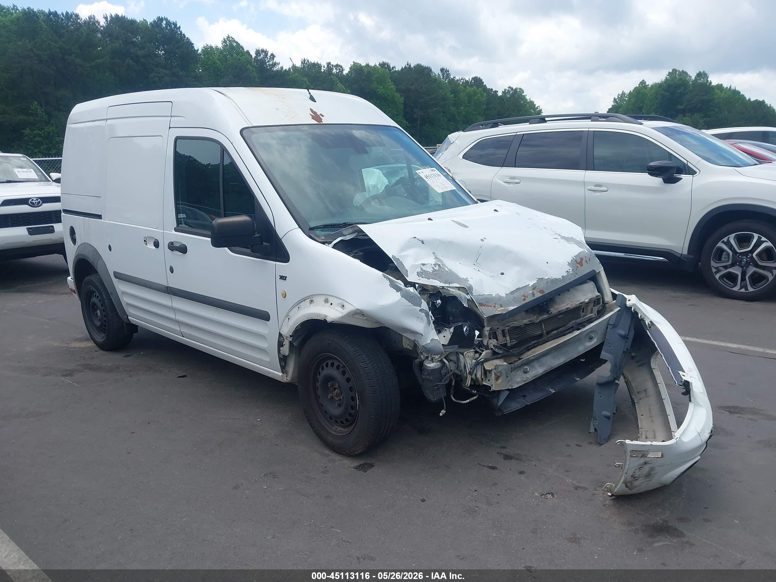 2013 Ford Transit Connect Xlt White vin: NM0LS7BN0DT142617