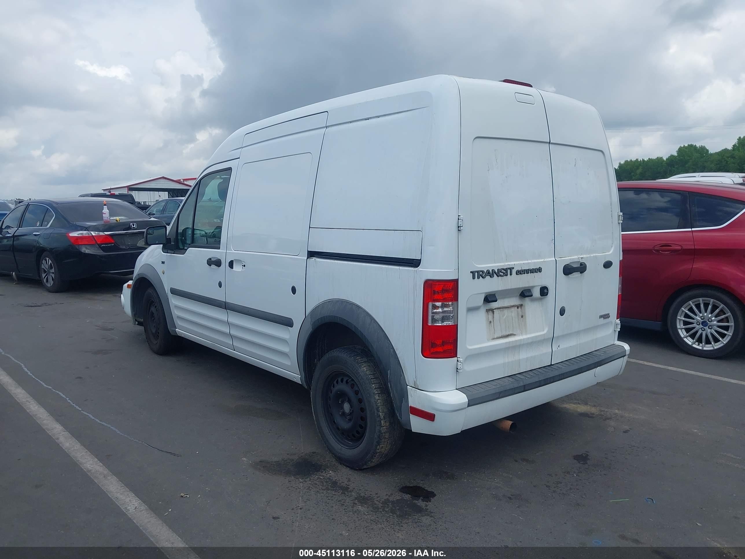 2013 Ford Transit Connect Xlt White vin: NM0LS7BN0DT142617
