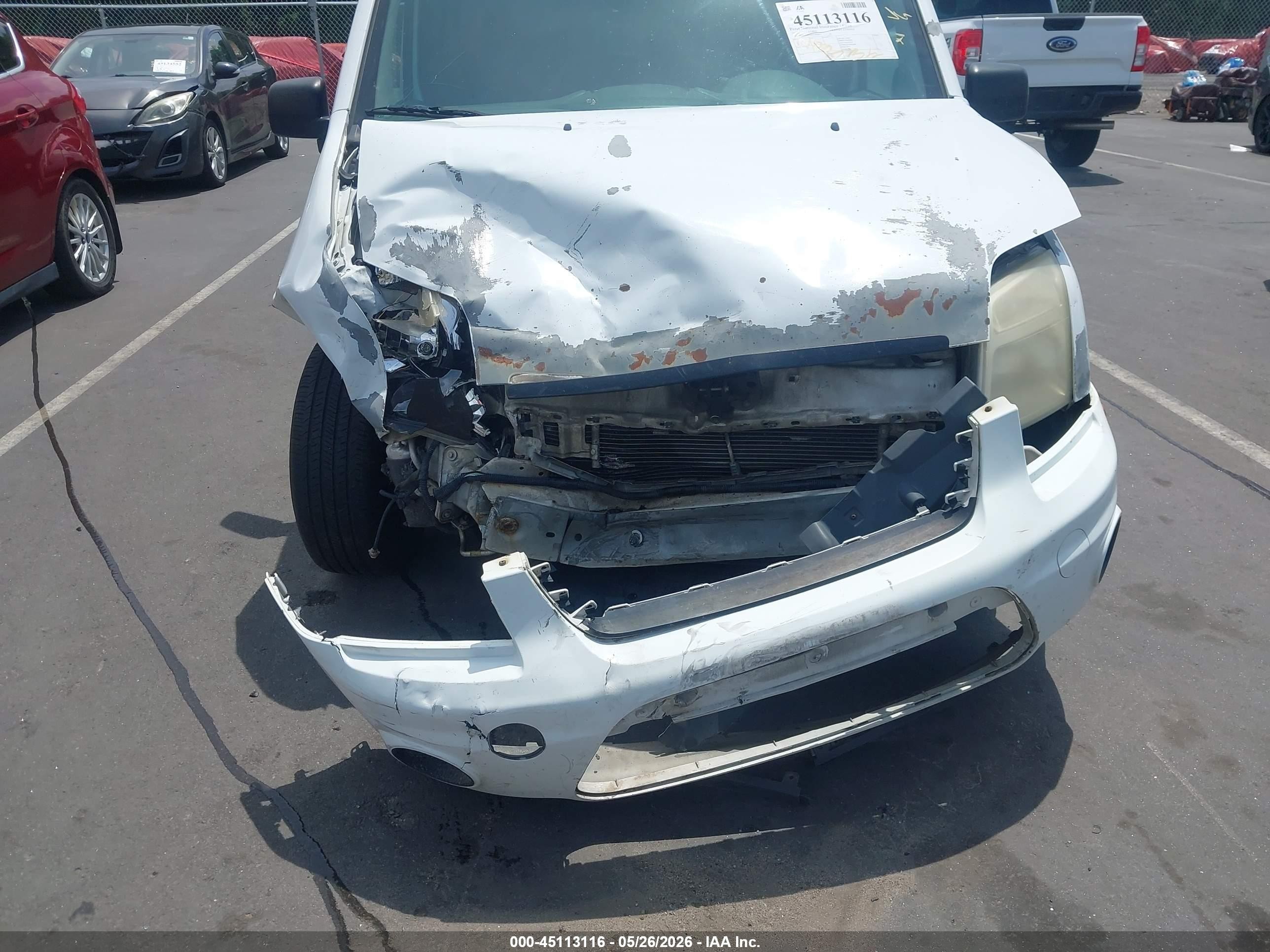 2013 Ford Transit Connect Xlt White vin: NM0LS7BN0DT142617