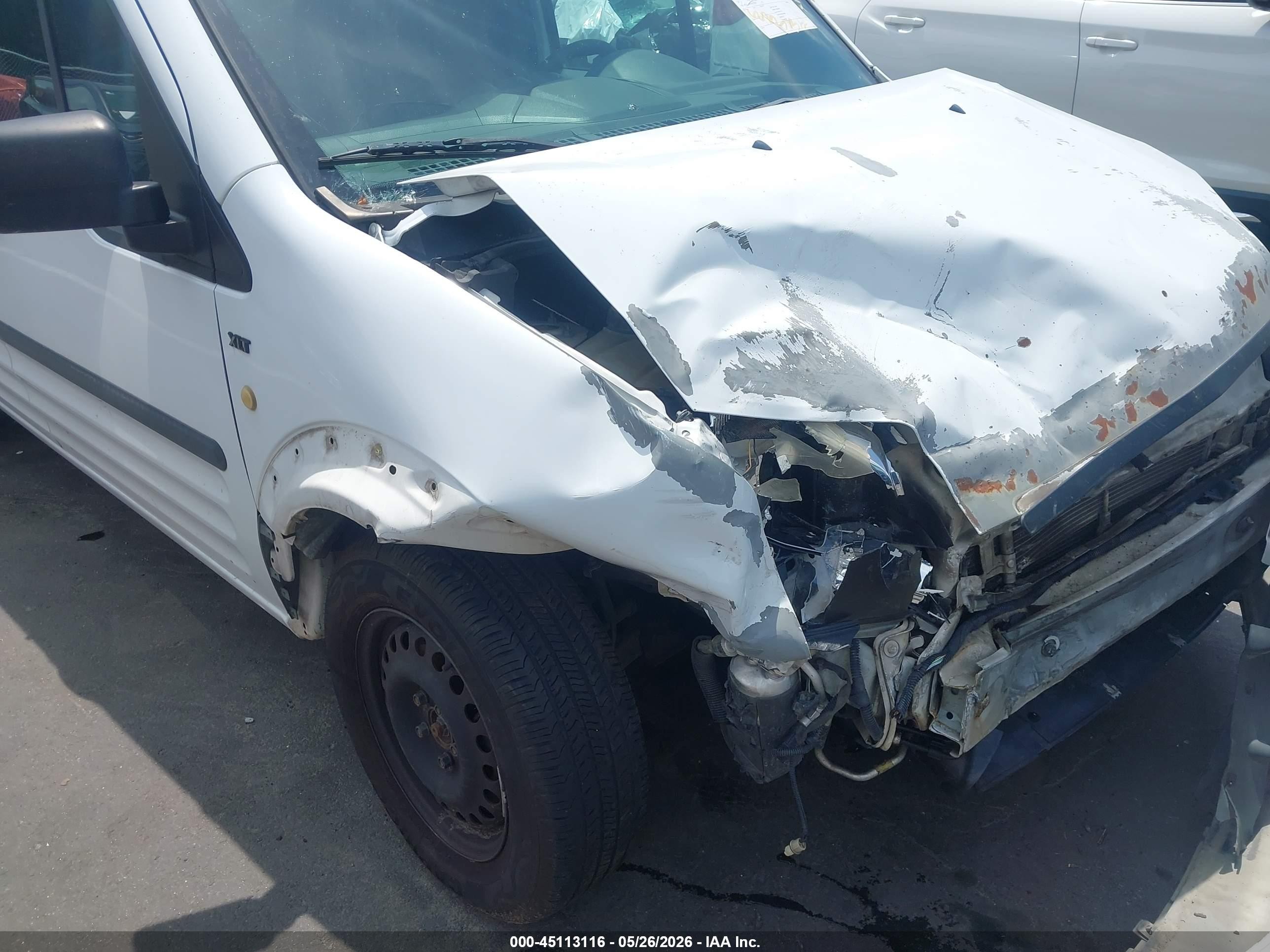 2013 Ford Transit Connect Xlt White vin: NM0LS7BN0DT142617