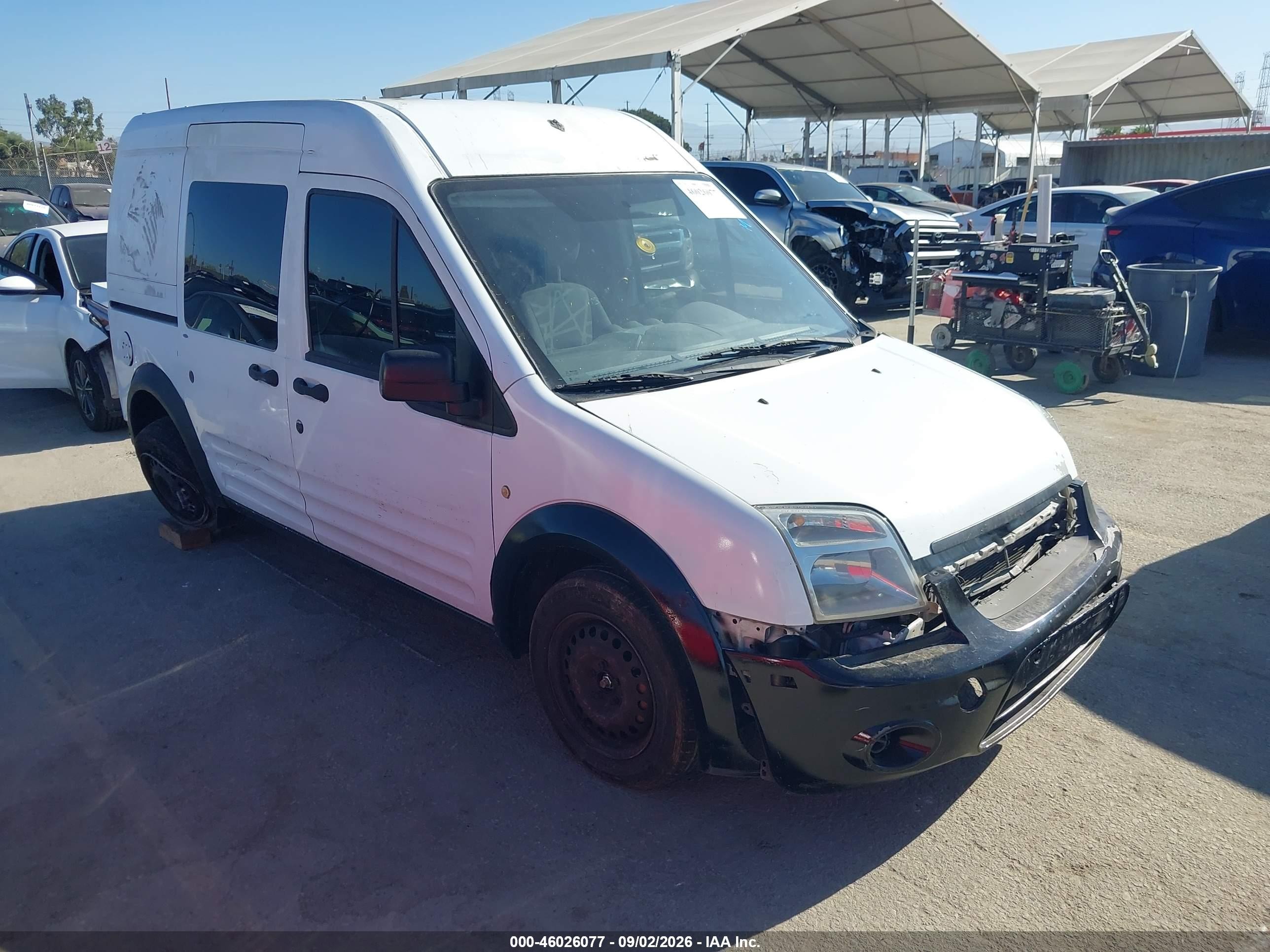 2013 Ford Transit Connect Xlt White vin: NM0LS7BN0DT167212