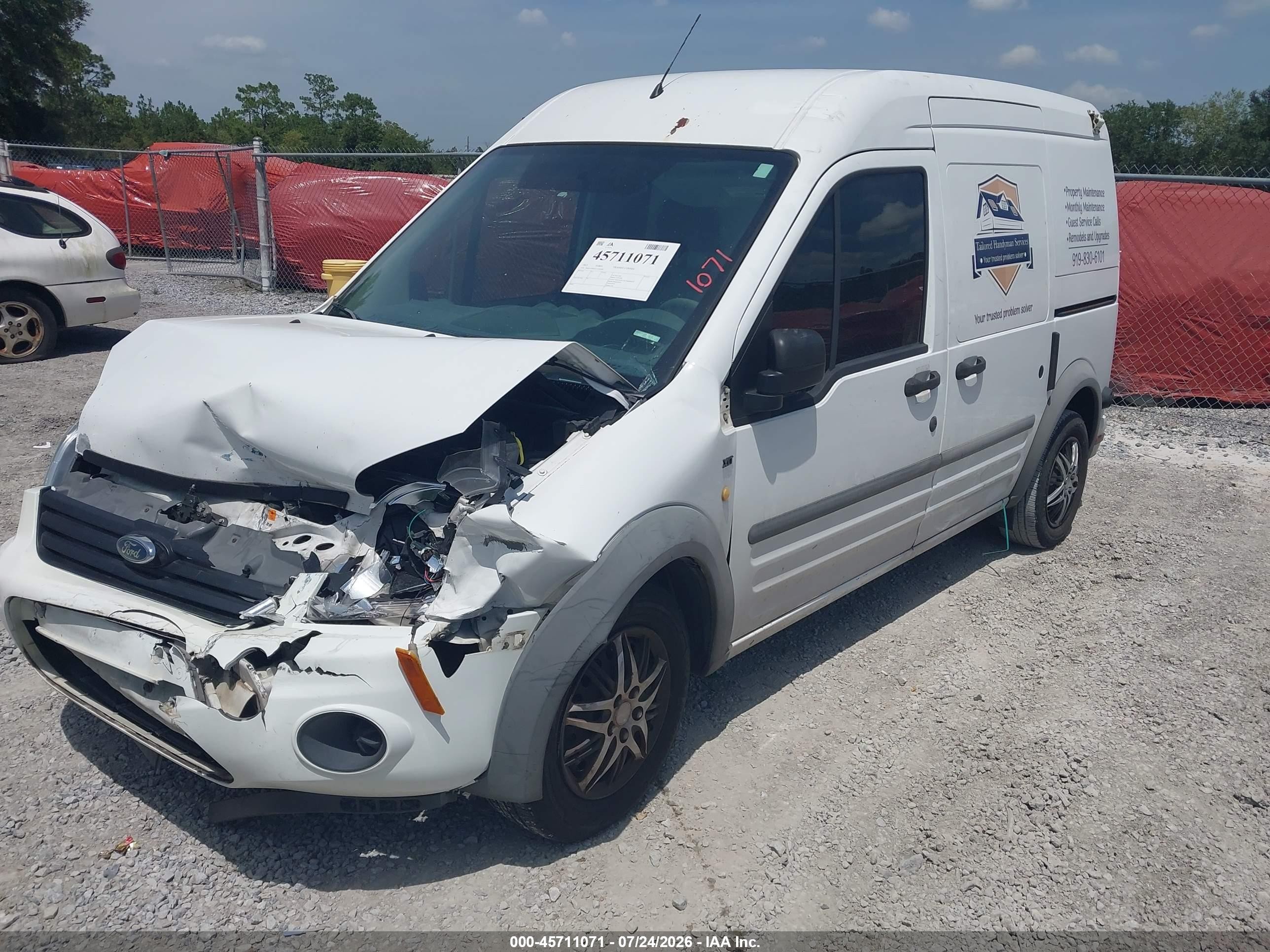 2012 Ford Transit Connect Xlt White vin: NM0LS7BN1CT102206