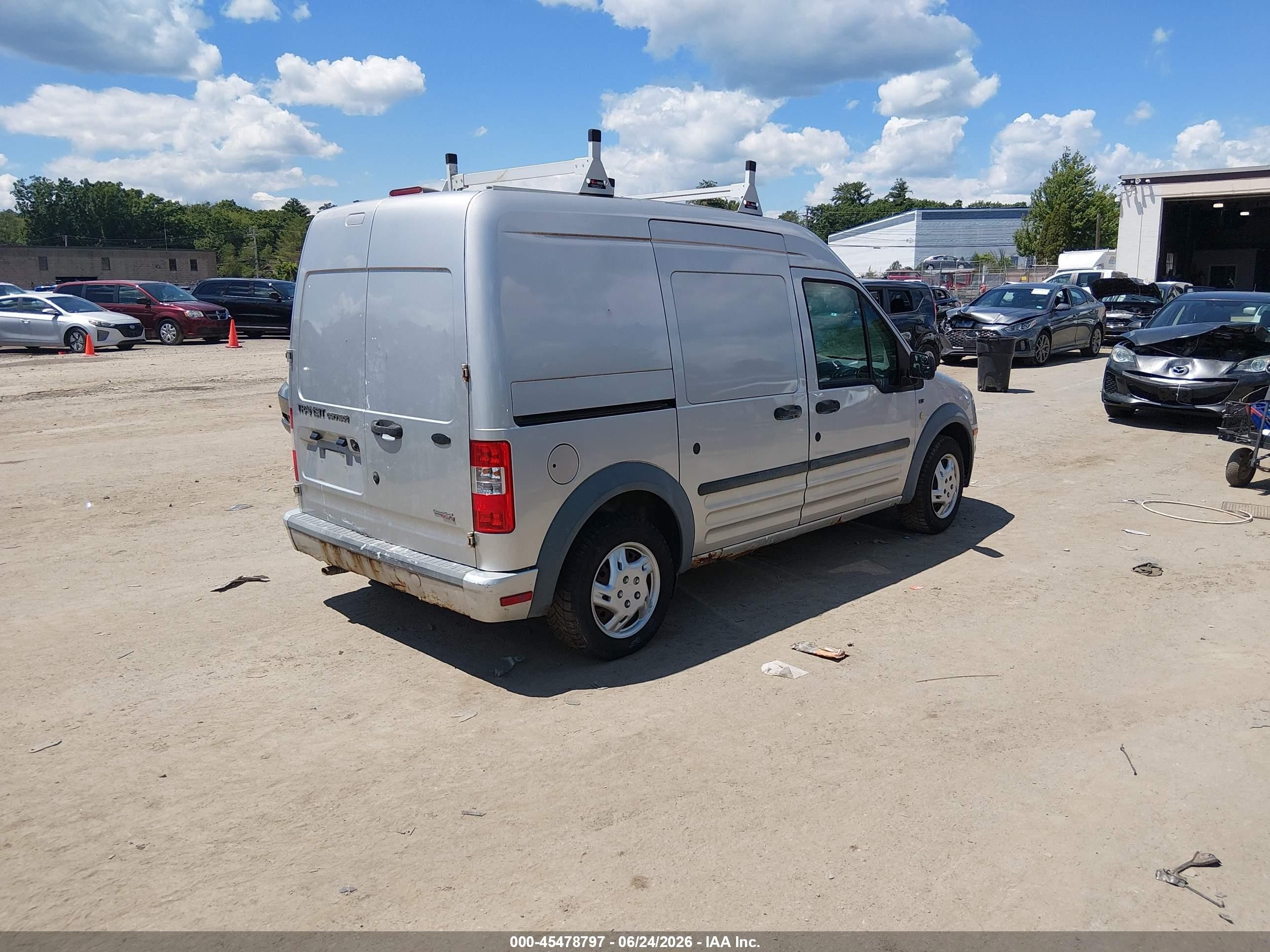 2013 Ford Transit Connect Xlt Silver vin: NM0LS7BN1DT145025