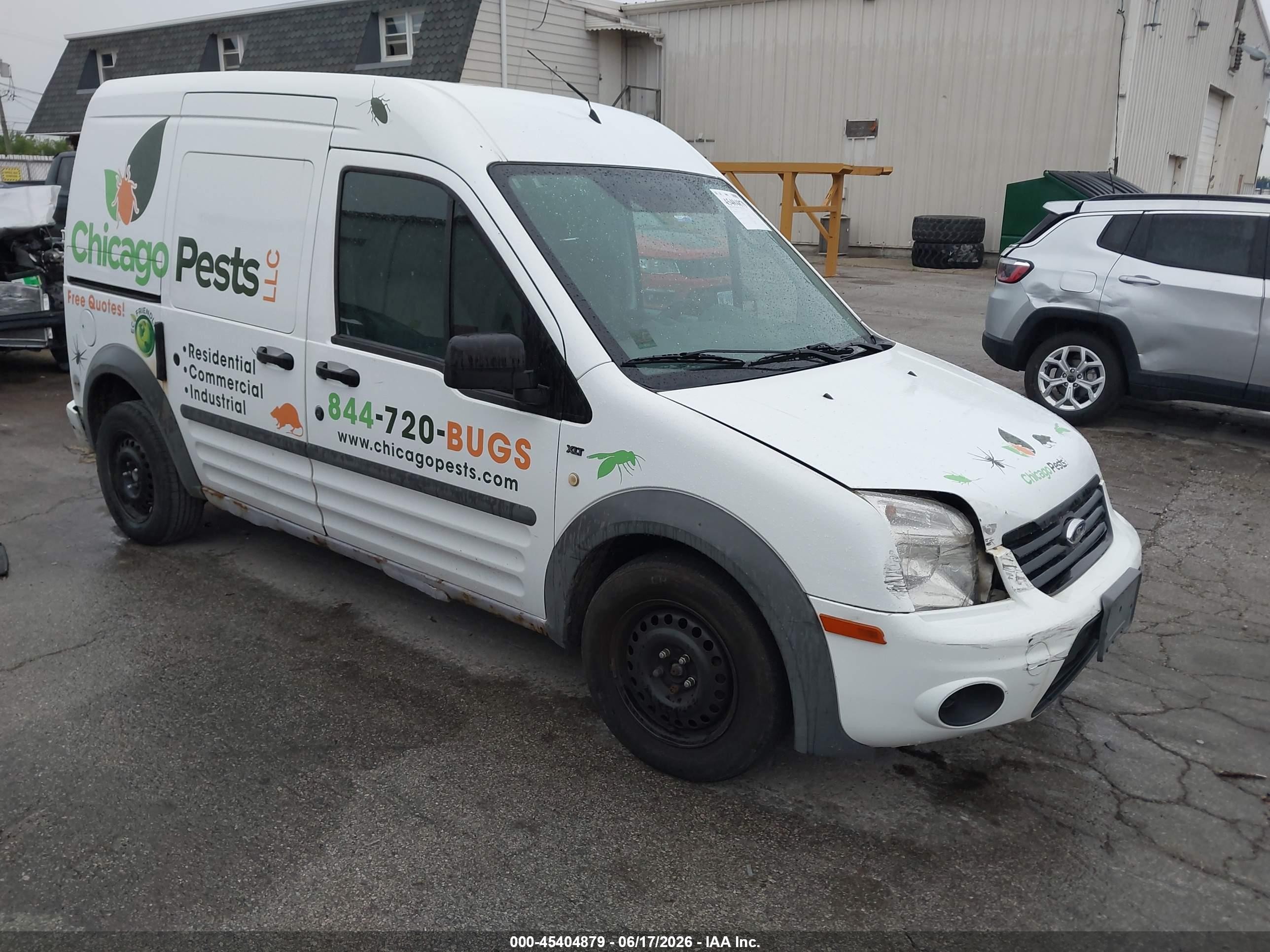 2010 Ford Transit Connect Xlt White vin: NM0LS7BN3AT003402