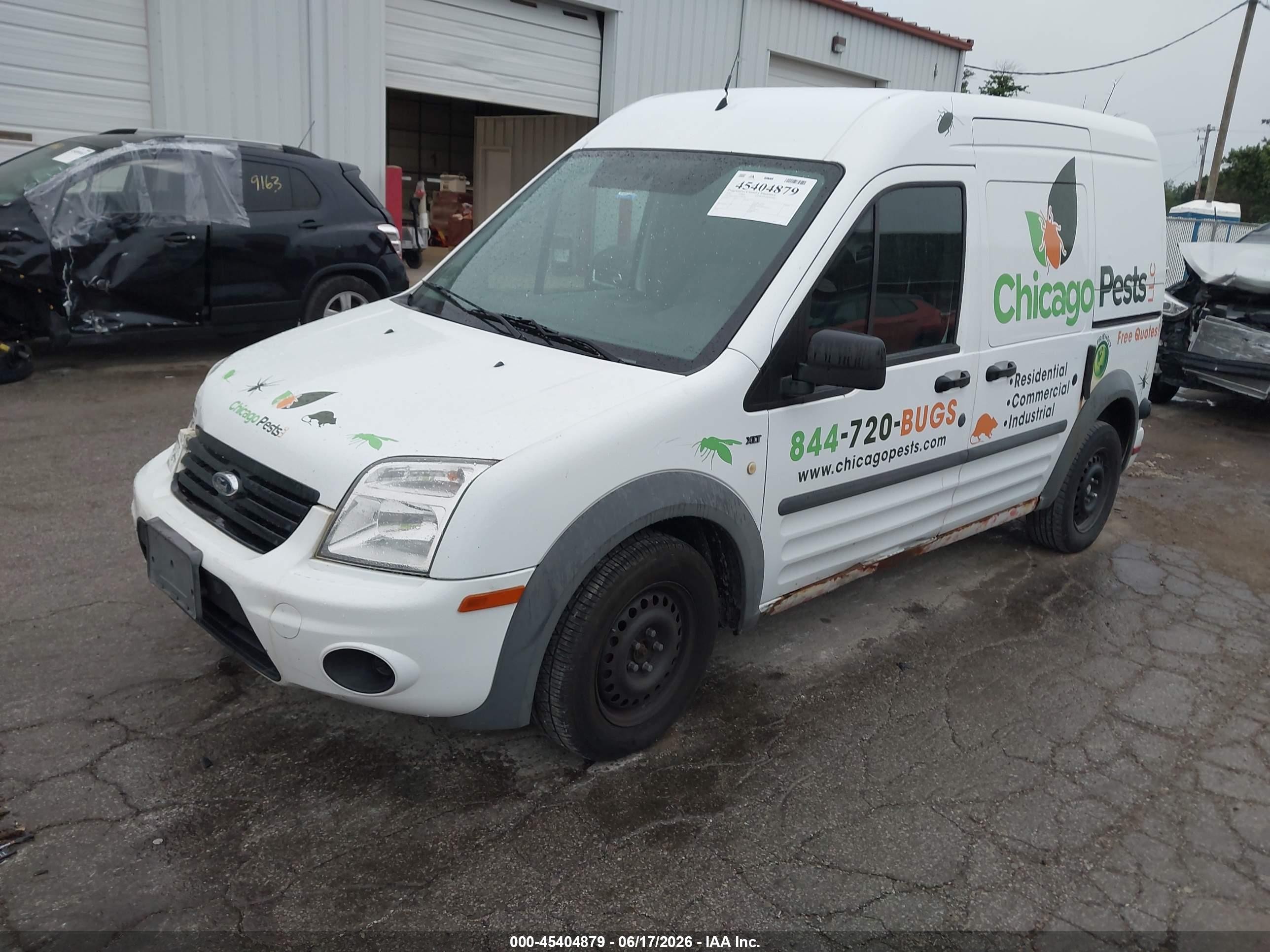 2010 Ford Transit Connect Xlt White vin: NM0LS7BN3AT003402