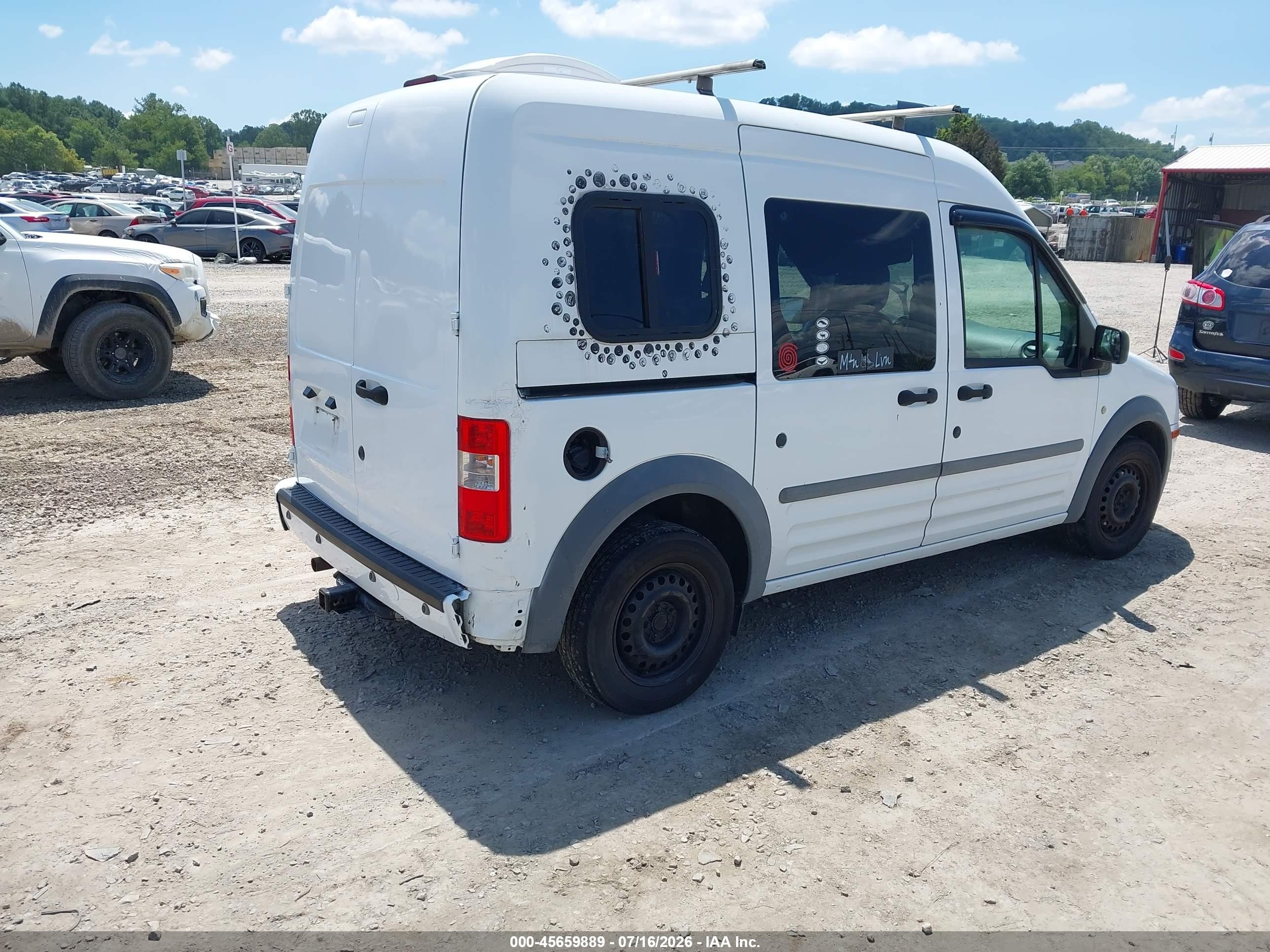 2011 Ford Transit Connect Xlt White vin: NM0LS7BN3BT063956