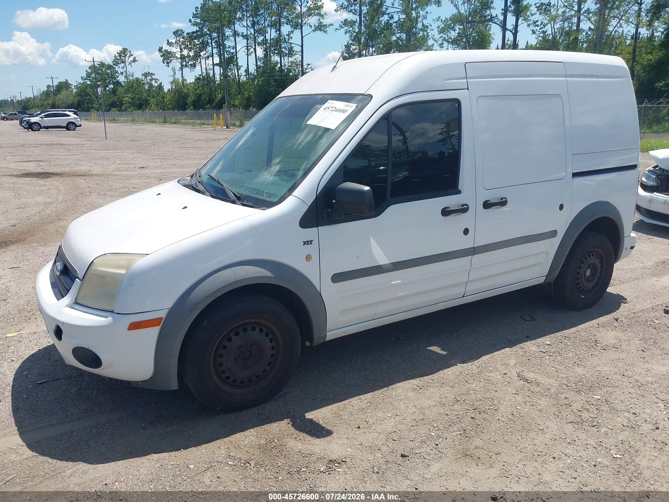 2012 Ford Transit Connect Xlt White vin: NM0LS7BN3CT107035