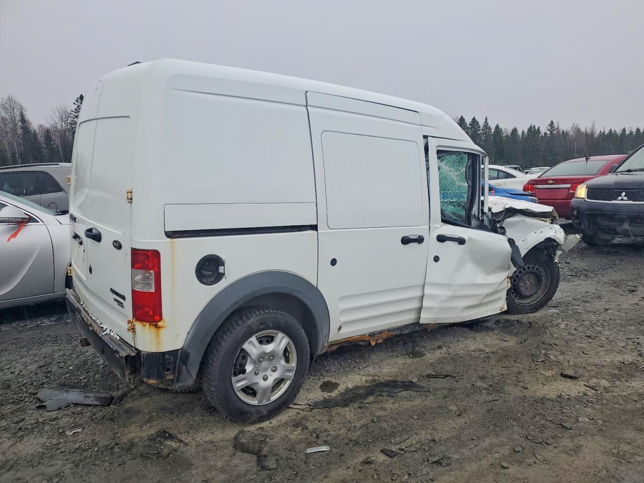 2013 Ford Transit Connect Xlt White vin: NM0LS7BN4DT127571