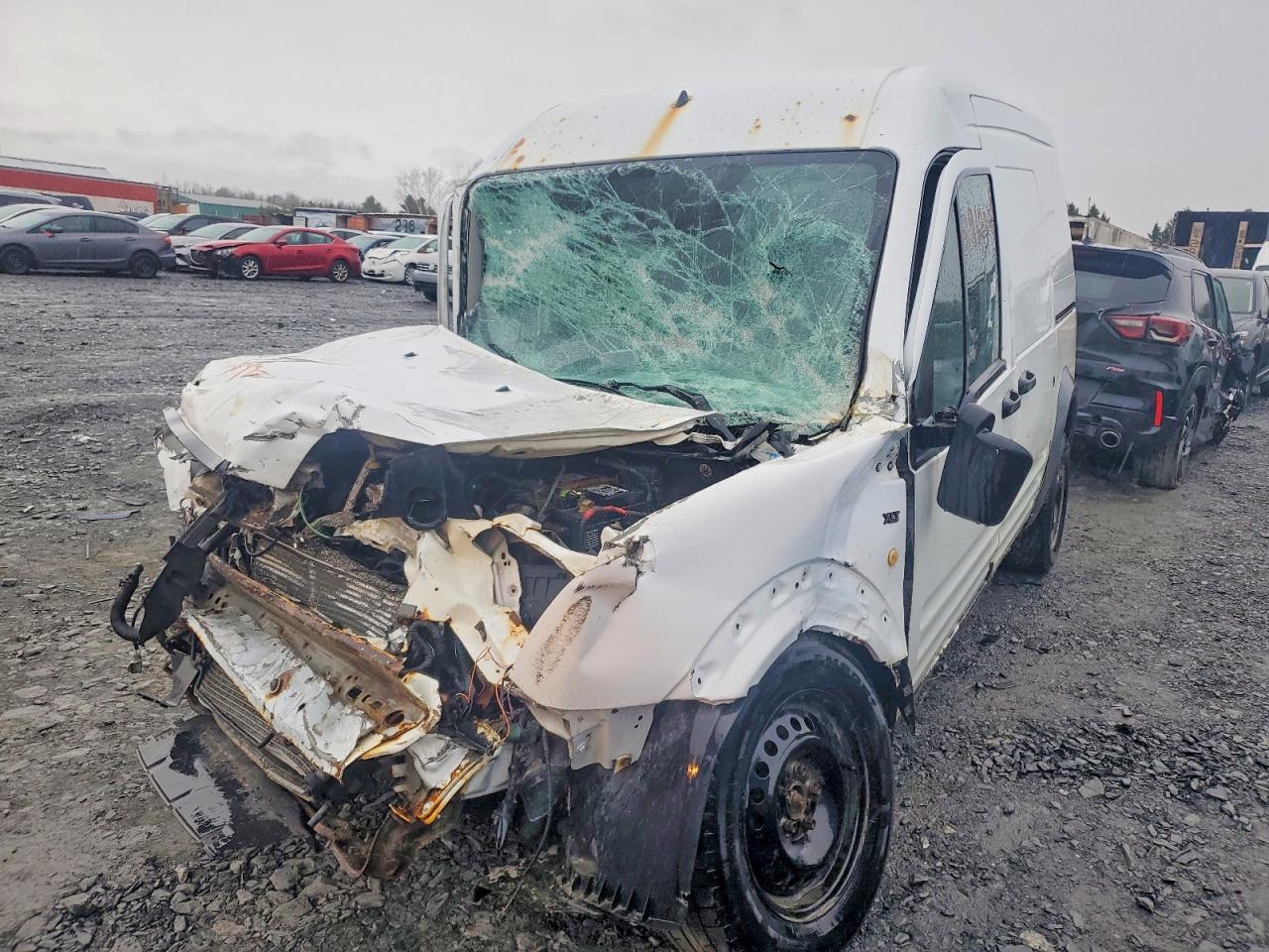 2013 Ford Transit Connect Xlt White vin: NM0LS7BN4DT127571