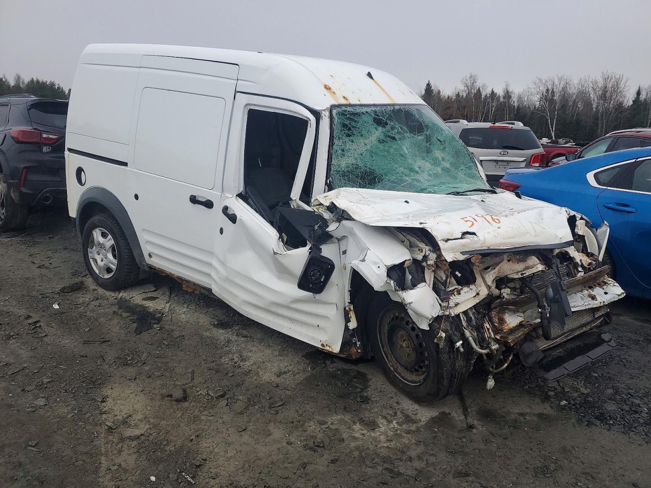2013 Ford Transit Connect Xlt White vin: NM0LS7BN4DT127571