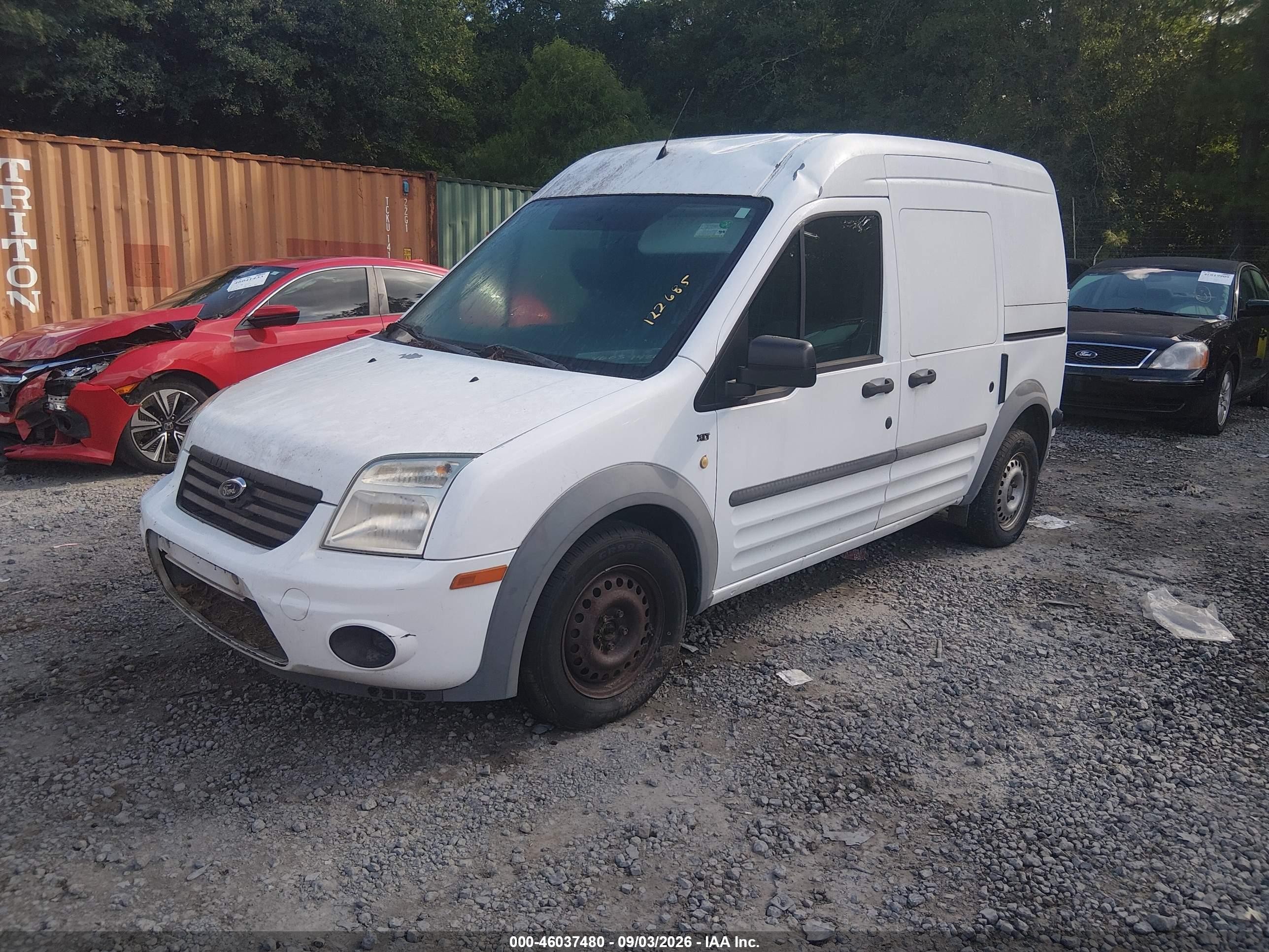 2012 Ford Transit Connect Xlt Белый vin: NM0LS7BN7CT122685