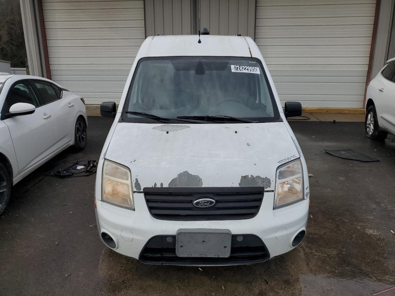 2013 Ford Transit Connect White vin: NM0LS7BN7DT136135 Damage: Left Head Lamp, Faded, Repair Required