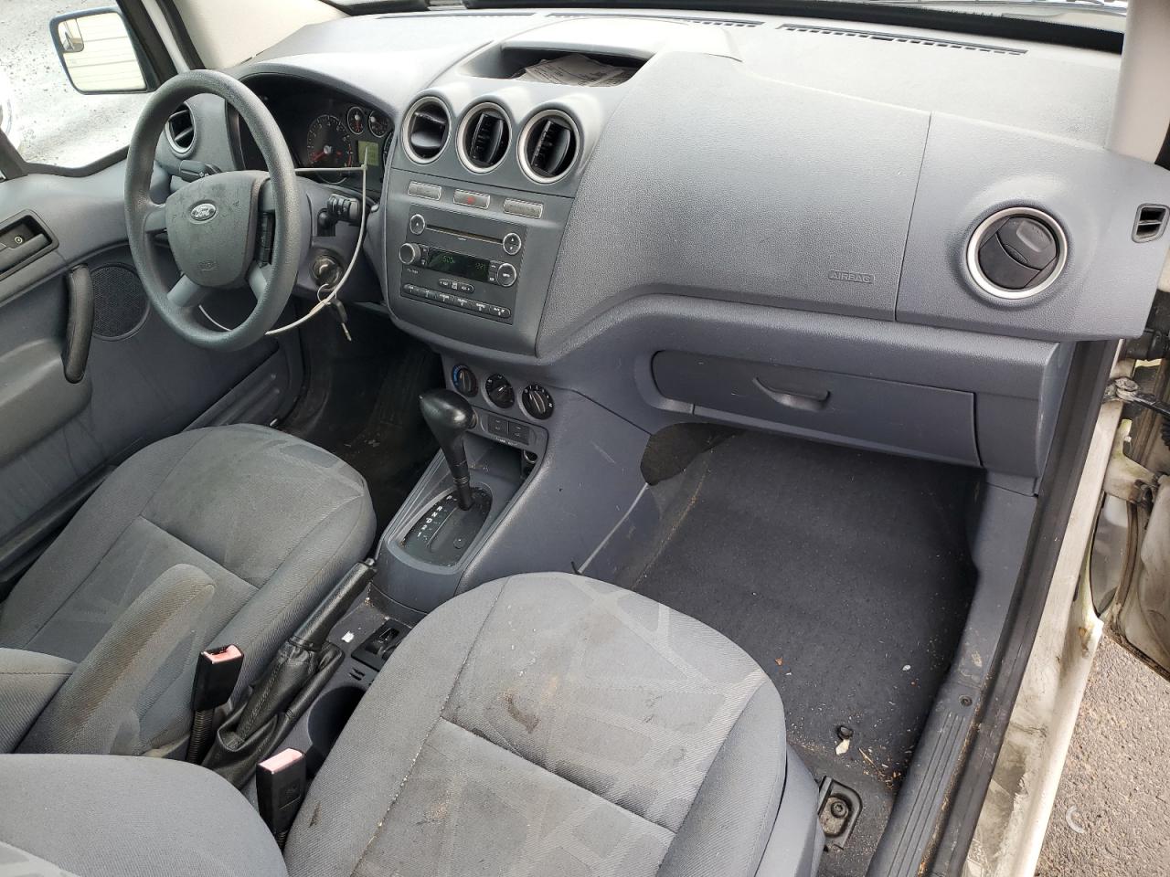 2013 Ford Transit Connect White vin: NM0LS7BN7DT136135 Damage: Right Front Seat, Stained, Permanent
