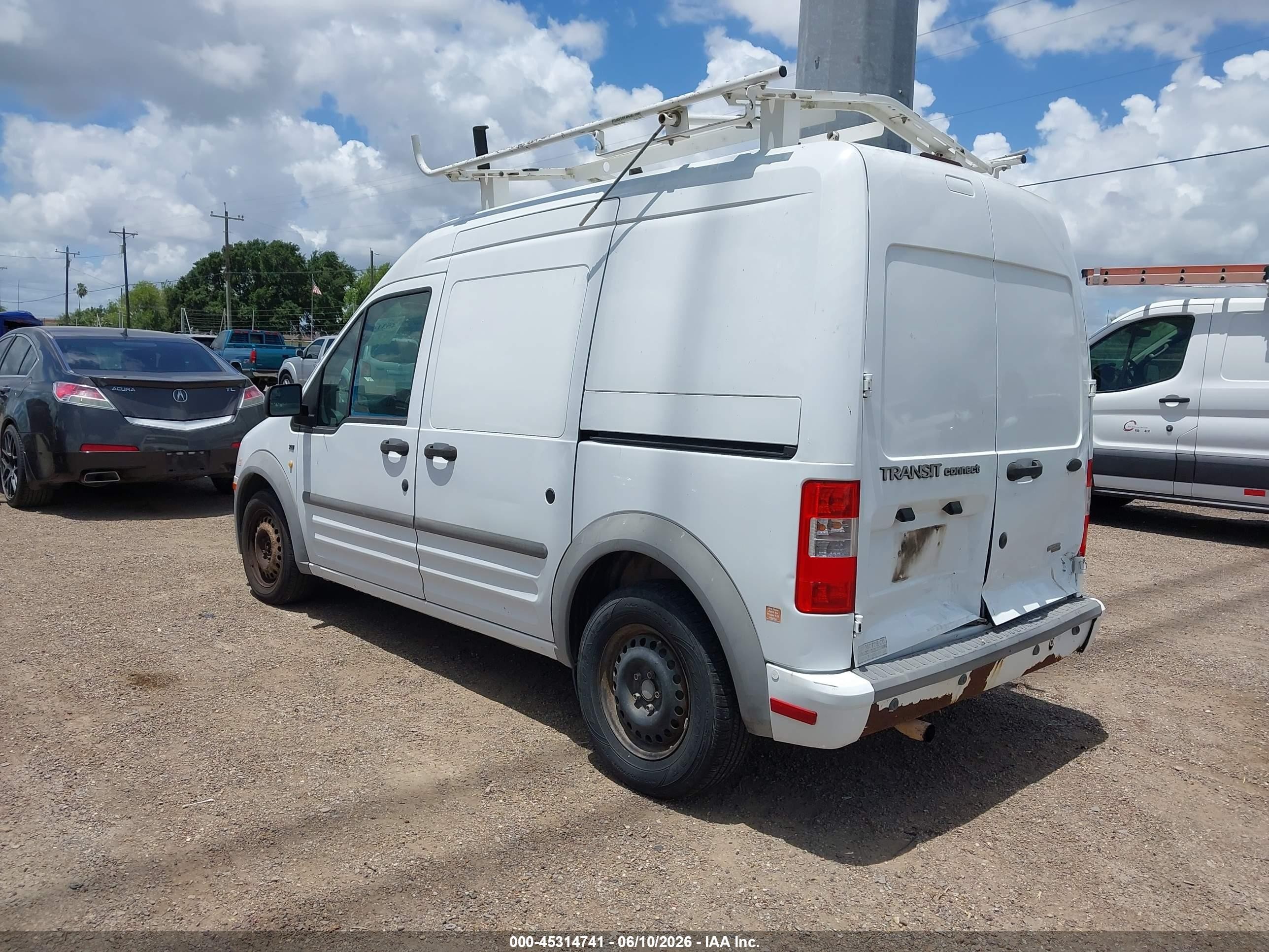 2013 Ford Transit Connect Xlt White vin: NM0LS7BN7DT156188