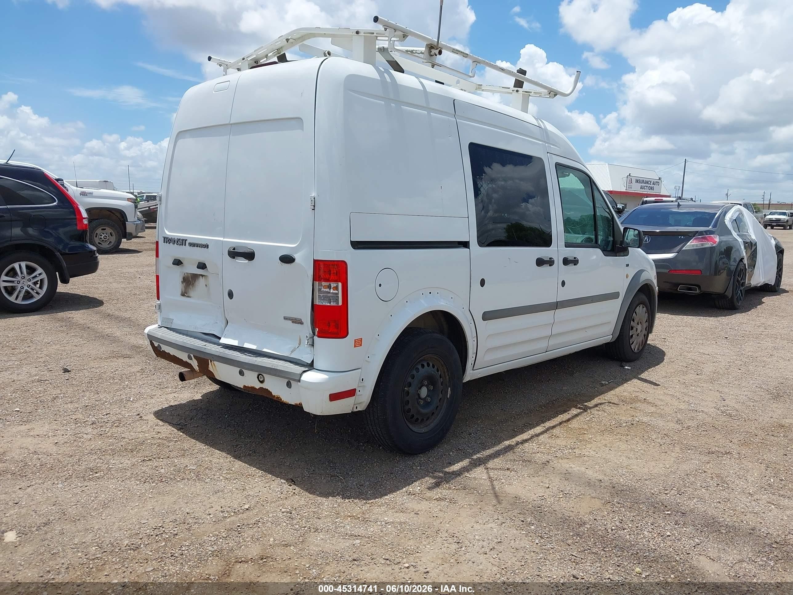 2013 Ford Transit Connect Xlt White vin: NM0LS7BN7DT156188