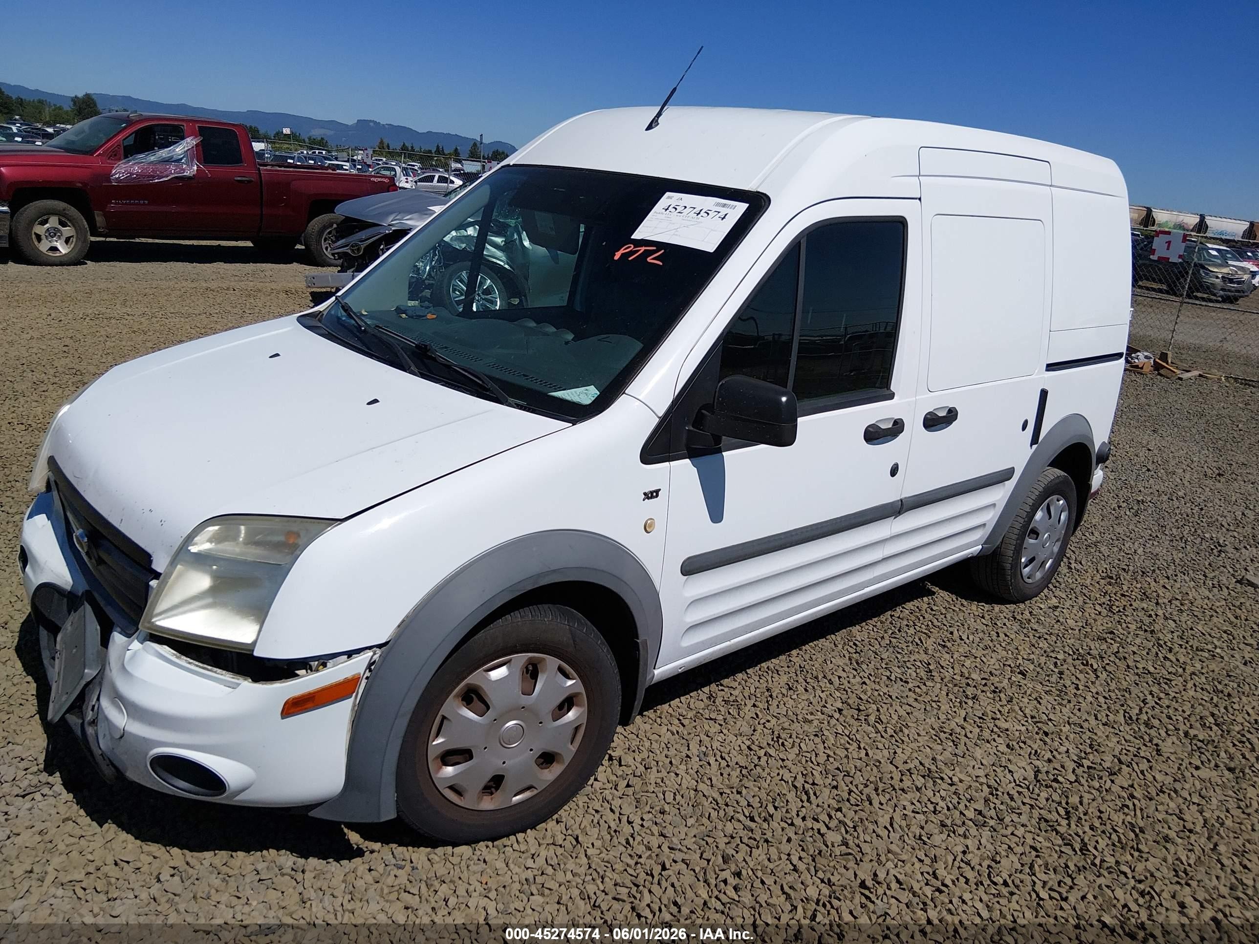 2010 Ford Transit Connect Xlt White vin: NM0LS7BN9AT001492