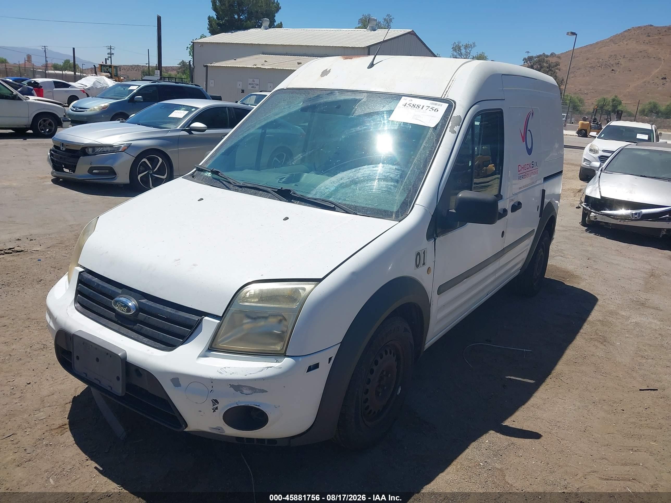 2010 Ford Transit Connect Xlt White vin: NM0LS7BN9AT014694