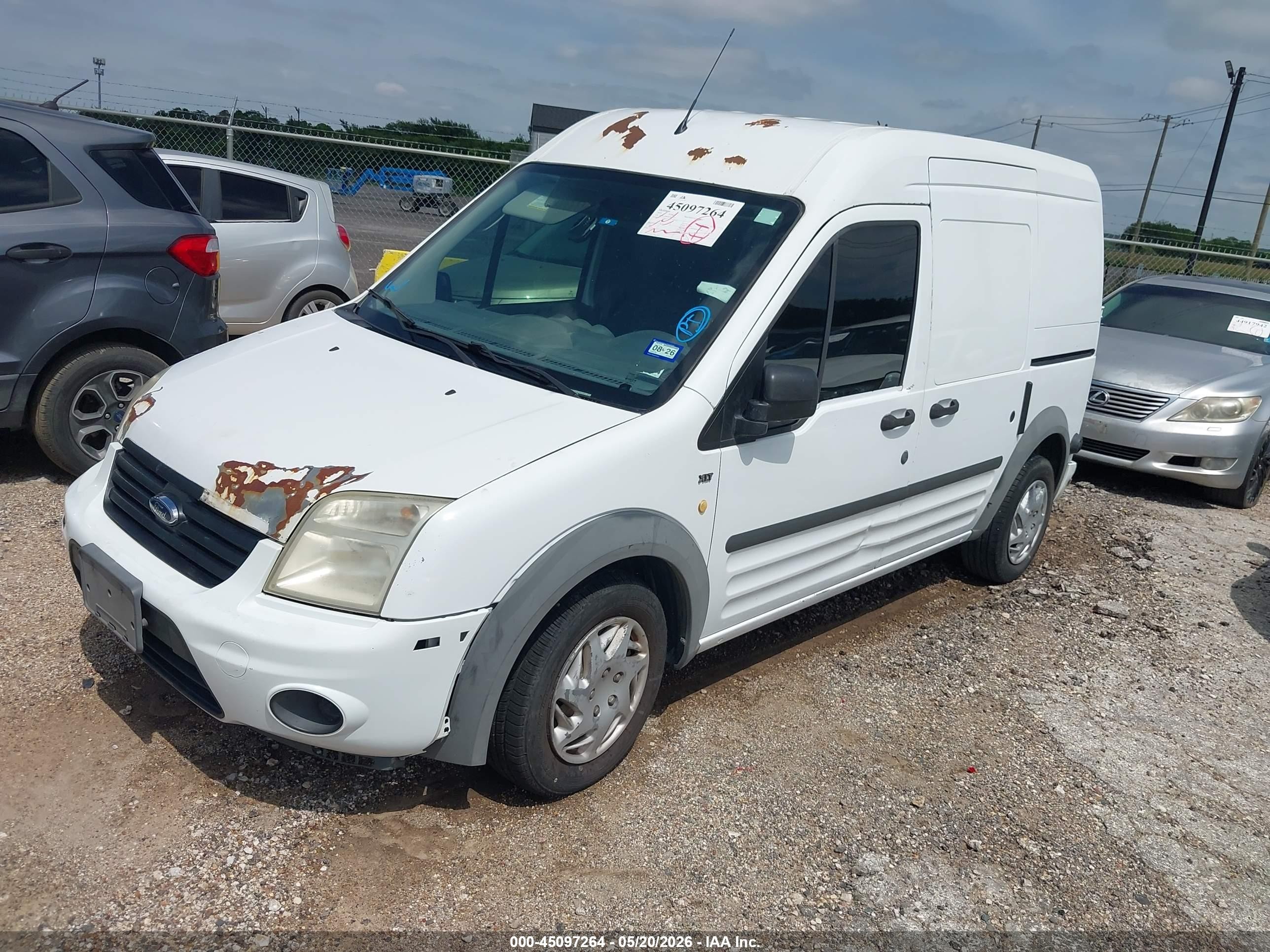 2010 Ford Transit Connect Xlt White vin: NM0LS7BN9AT035173