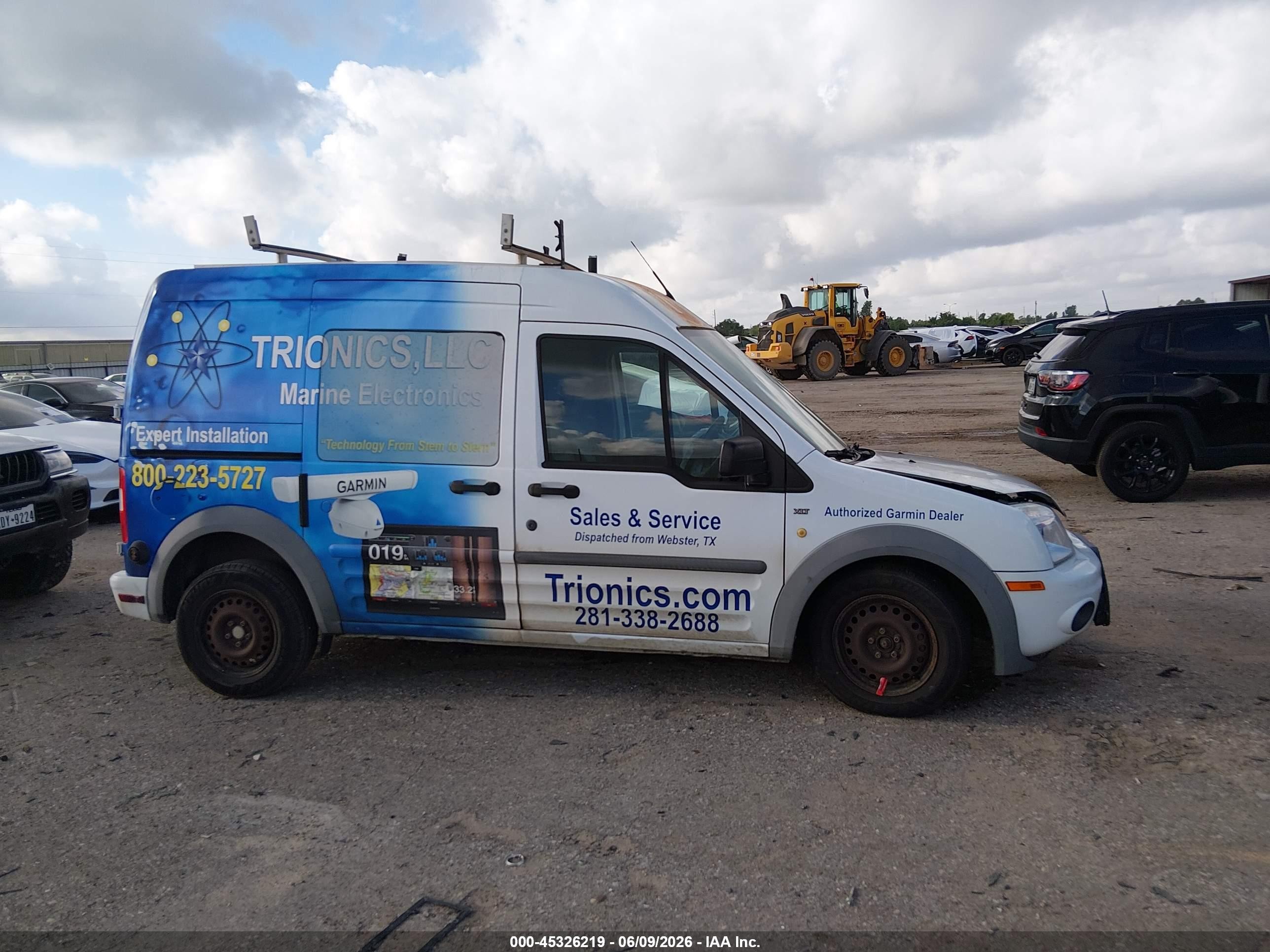 2013 Ford Transit Connect Xlt White vin: NM0LS7BN9DT150599