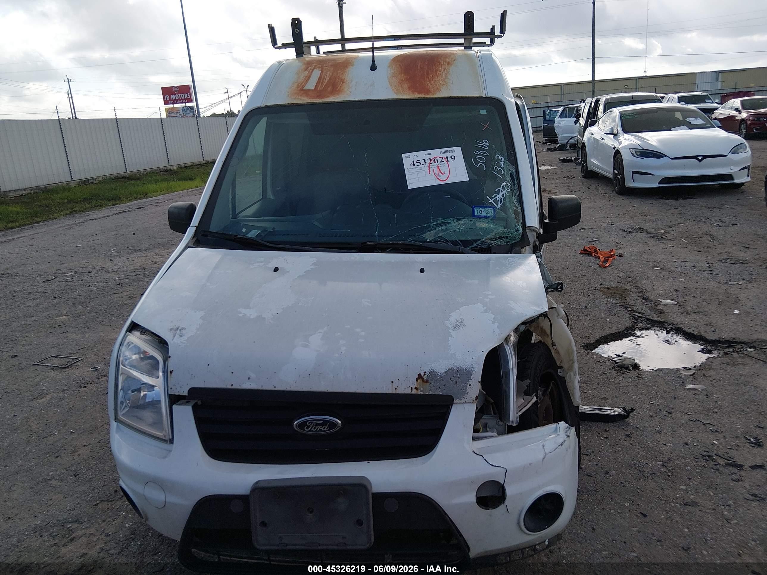 2013 Ford Transit Connect Xlt White vin: NM0LS7BN9DT150599