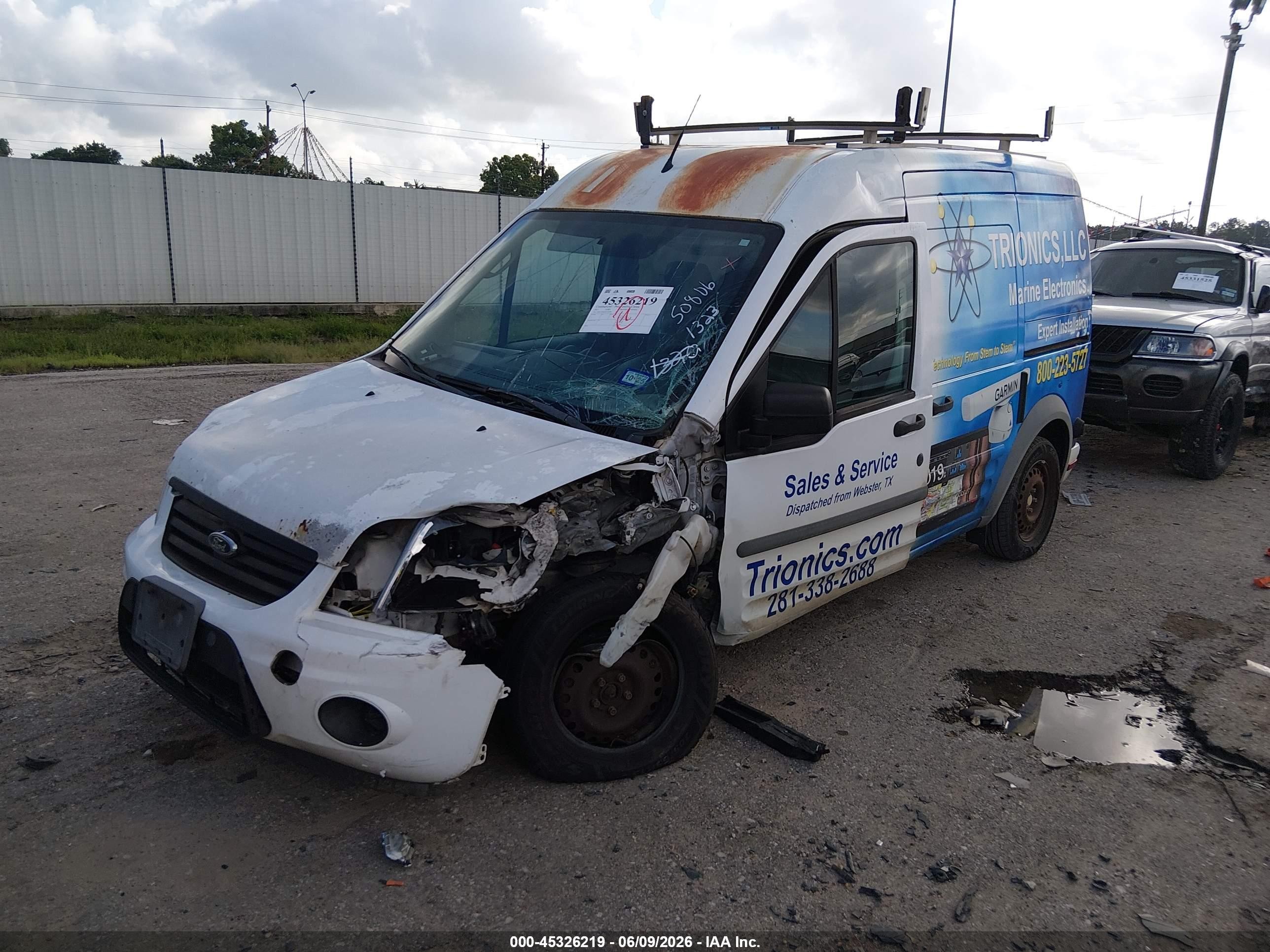 2013 Ford Transit Connect Xlt White vin: NM0LS7BN9DT150599