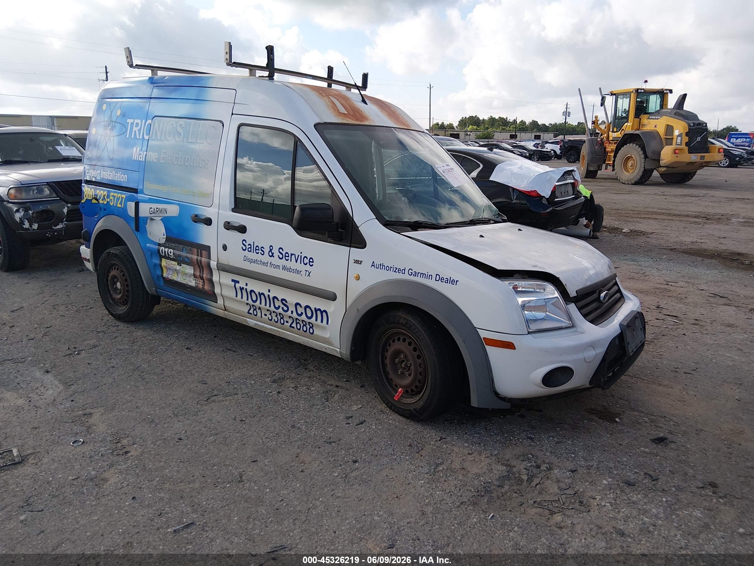 2013 Ford Transit Connect Xlt White vin: NM0LS7BN9DT150599