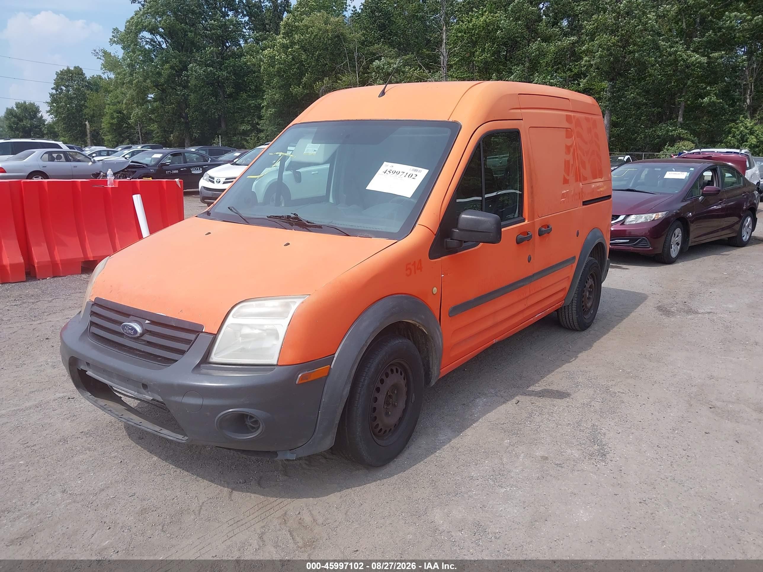 2010 Ford Transit Connect Xl Orange vin: NM0LS7CN1AT028166