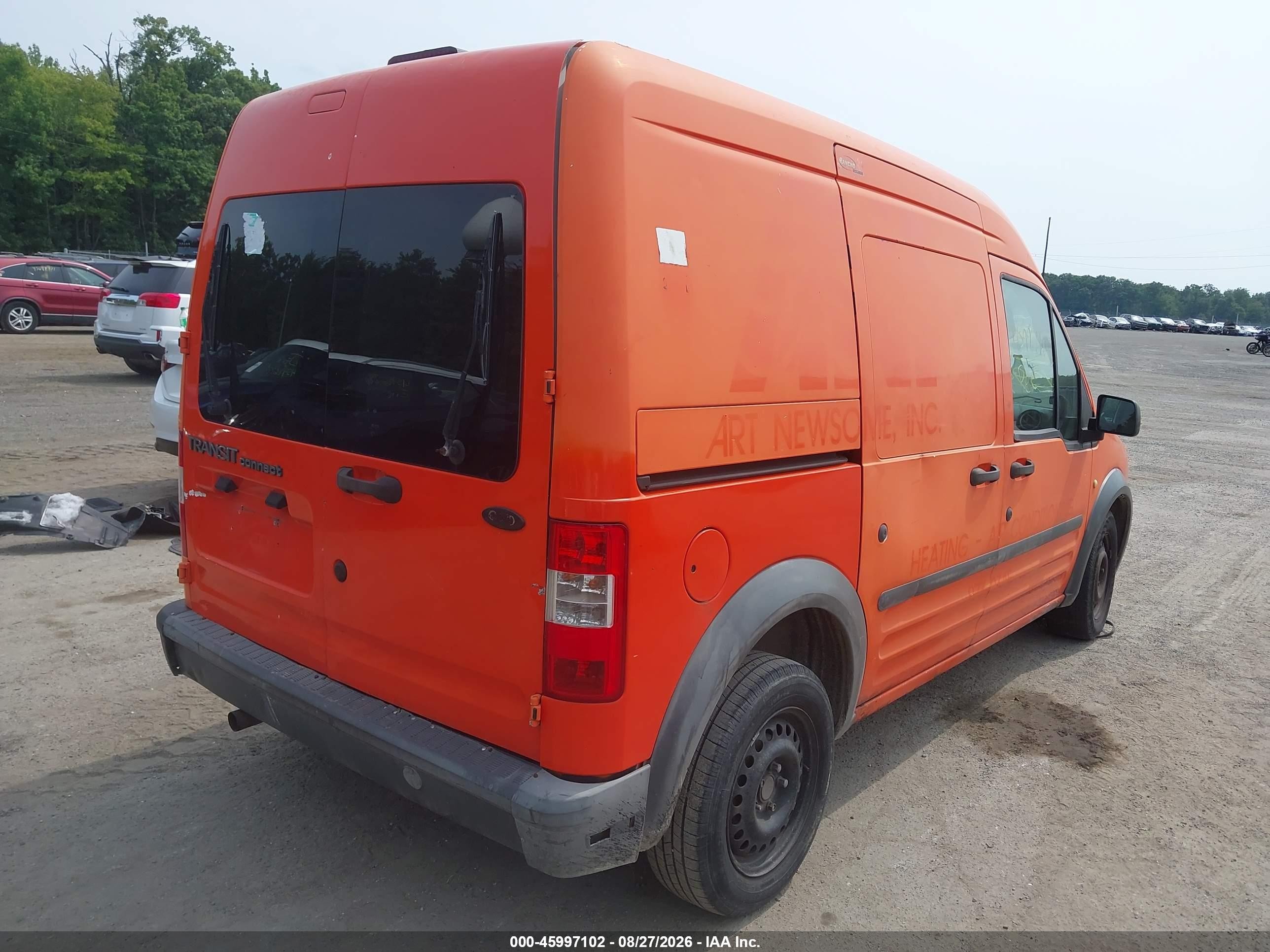 2010 Ford Transit Connect Xl Orange vin: NM0LS7CN1AT028166