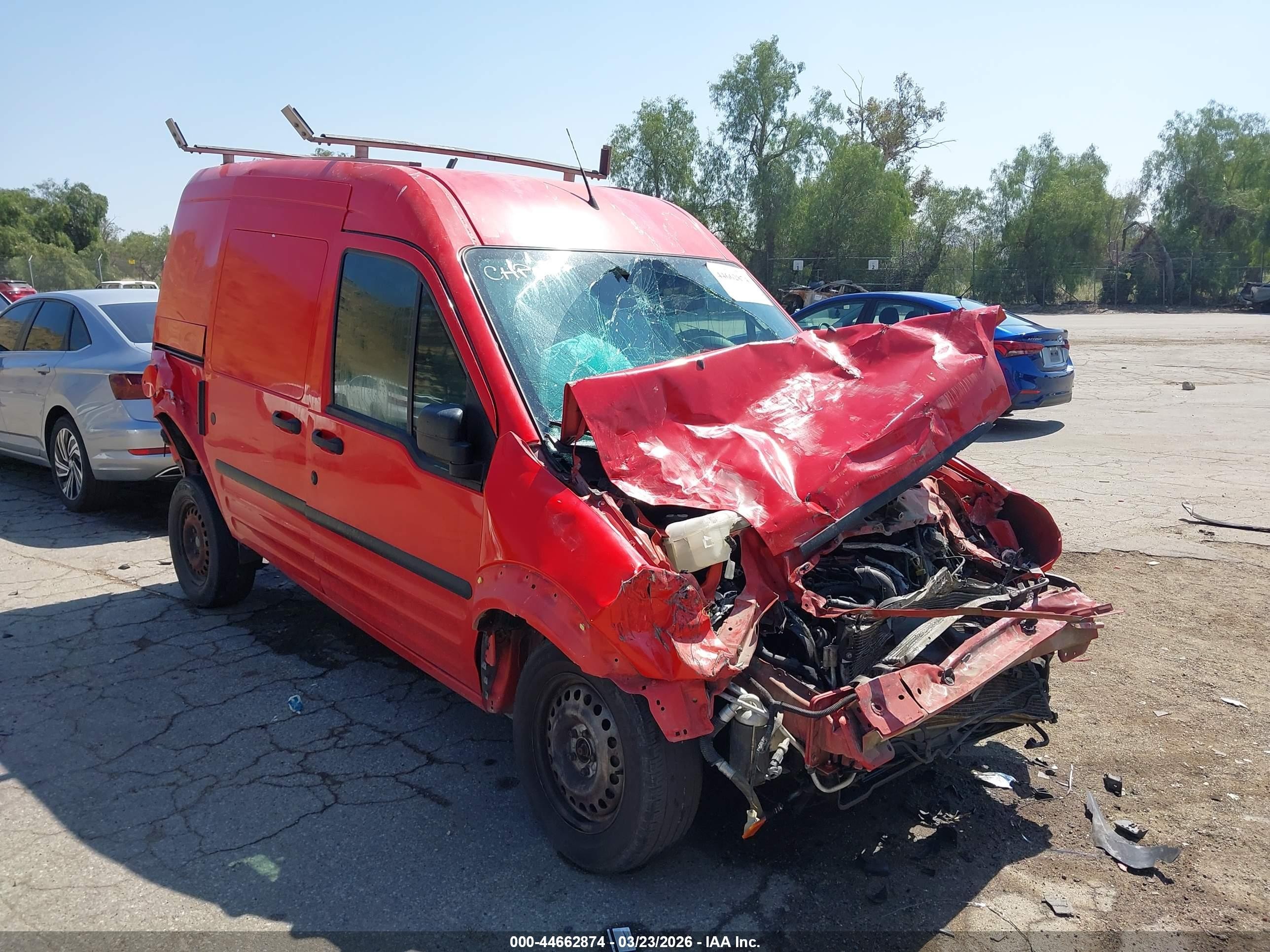 2013 Ford Transit Connect Xl Red vin: NM0LS7CN2DT126949