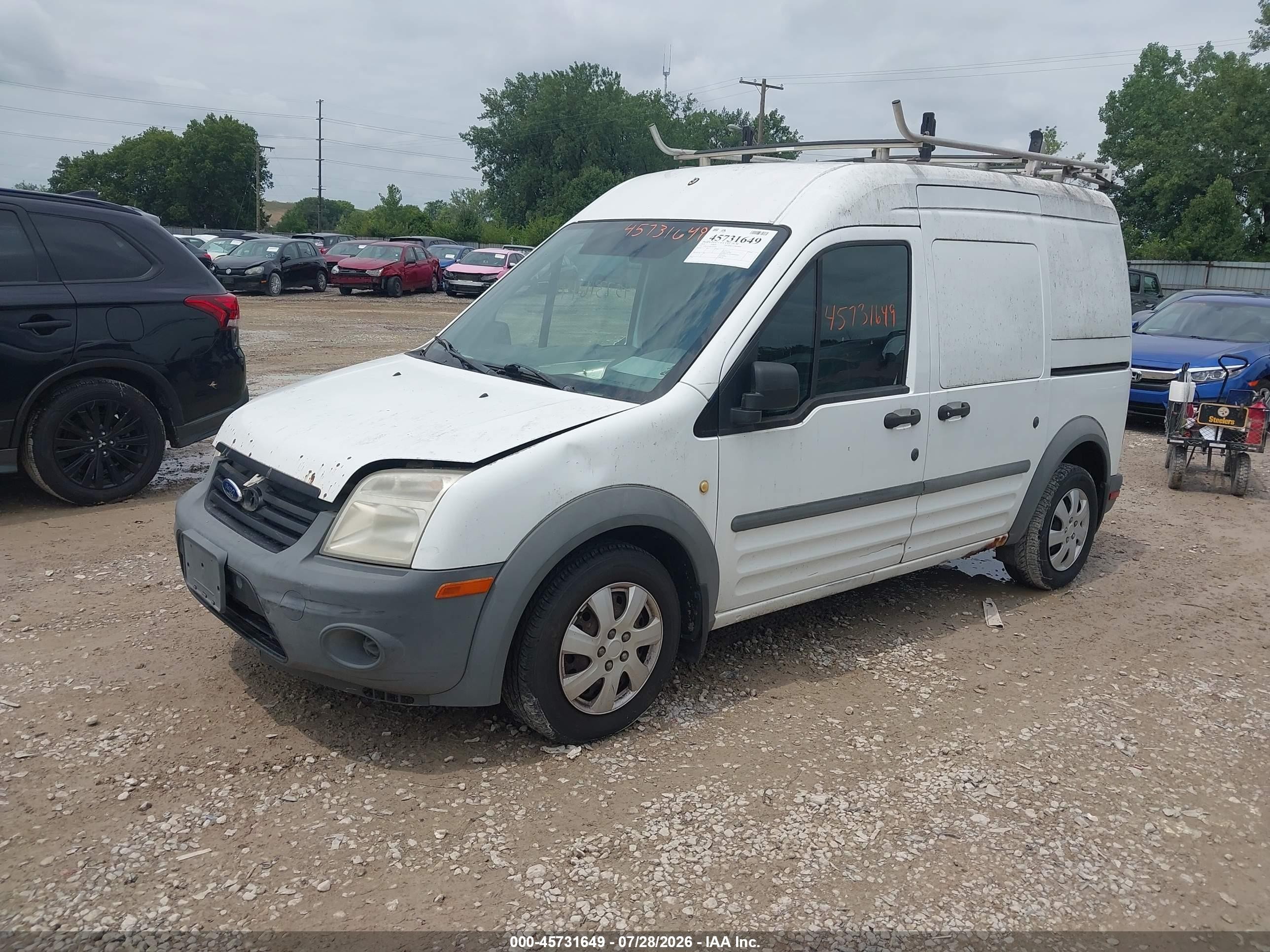 2012 Ford Transit Connect Xl White vin: NM0LS7CN8CT076749