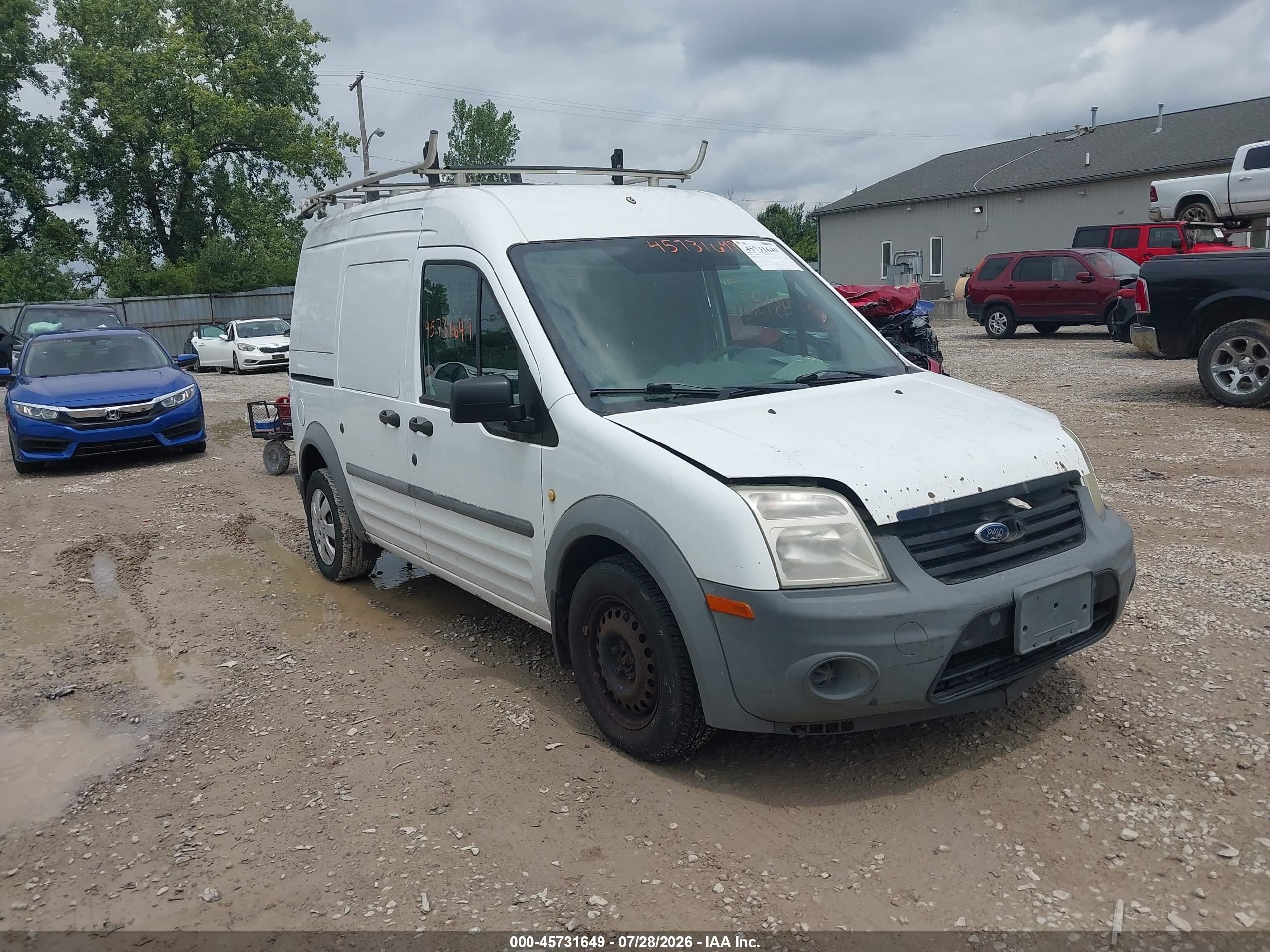 2012 Ford Transit Connect Xl White vin: NM0LS7CN8CT076749