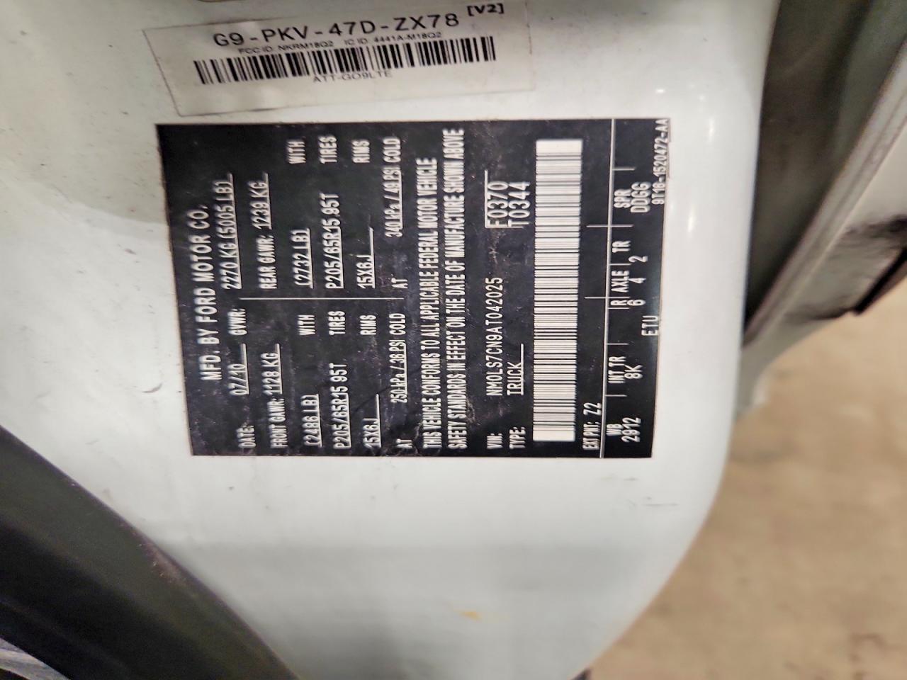 2010 Ford Transit Connect Xl White vin: NM0LS7CN9AT042025