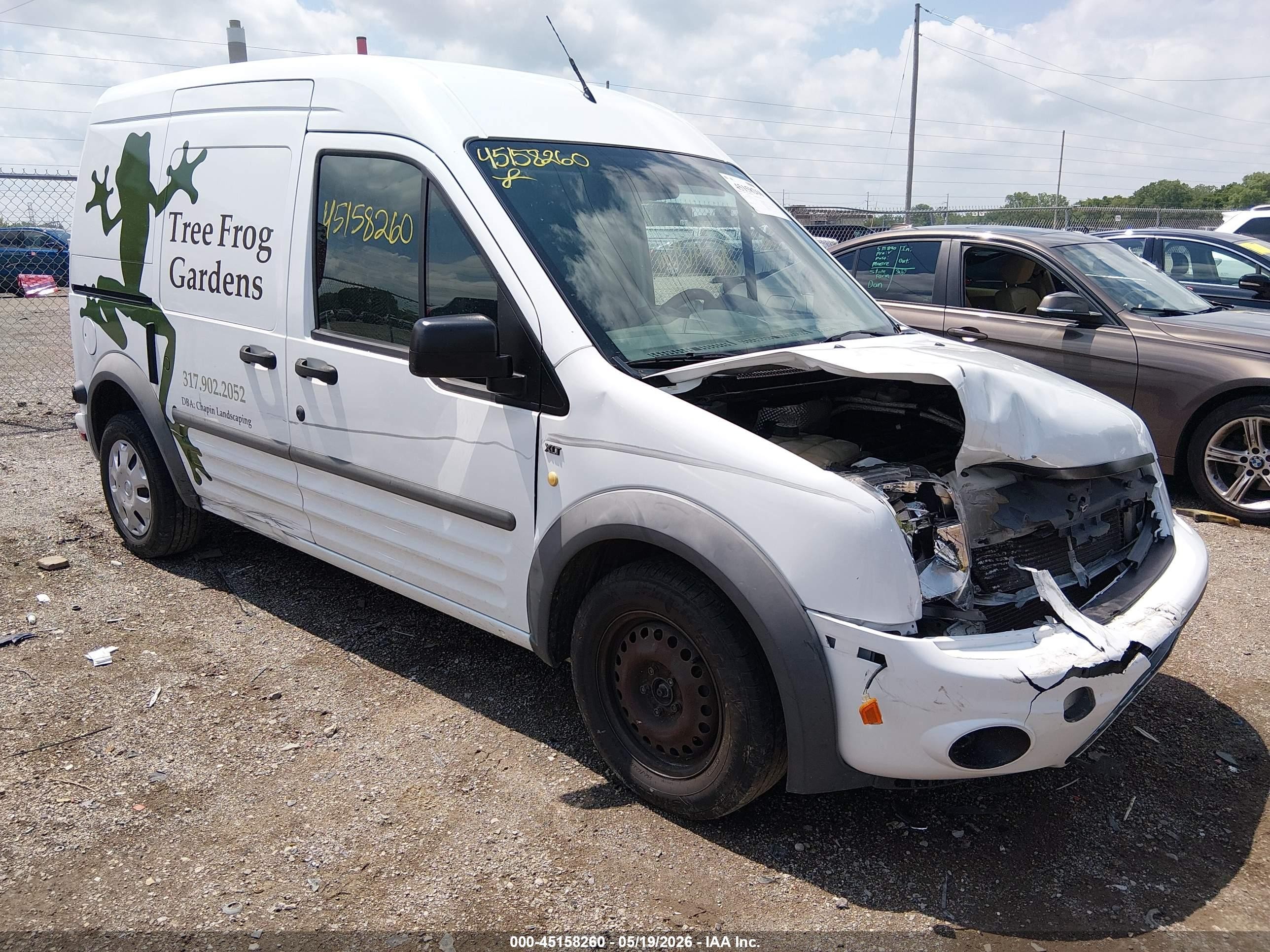 2011 Ford Transit Connect Xlt White vin: NM0LS7DN1BT070367