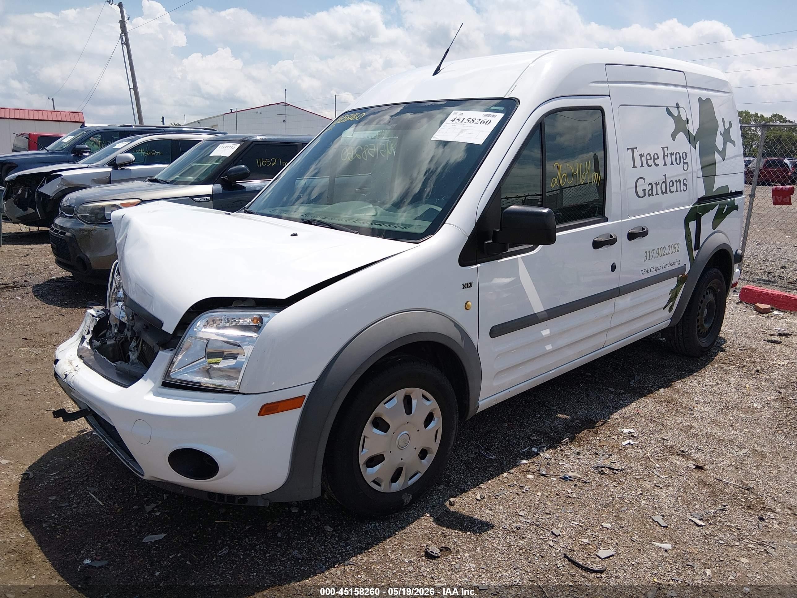 2011 Ford Transit Connect Xlt White vin: NM0LS7DN1BT070367