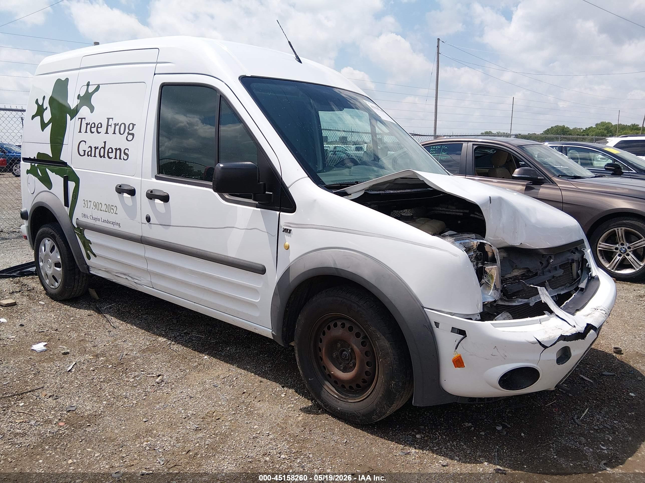 2011 Ford Transit Connect Xlt White vin: NM0LS7DN1BT070367