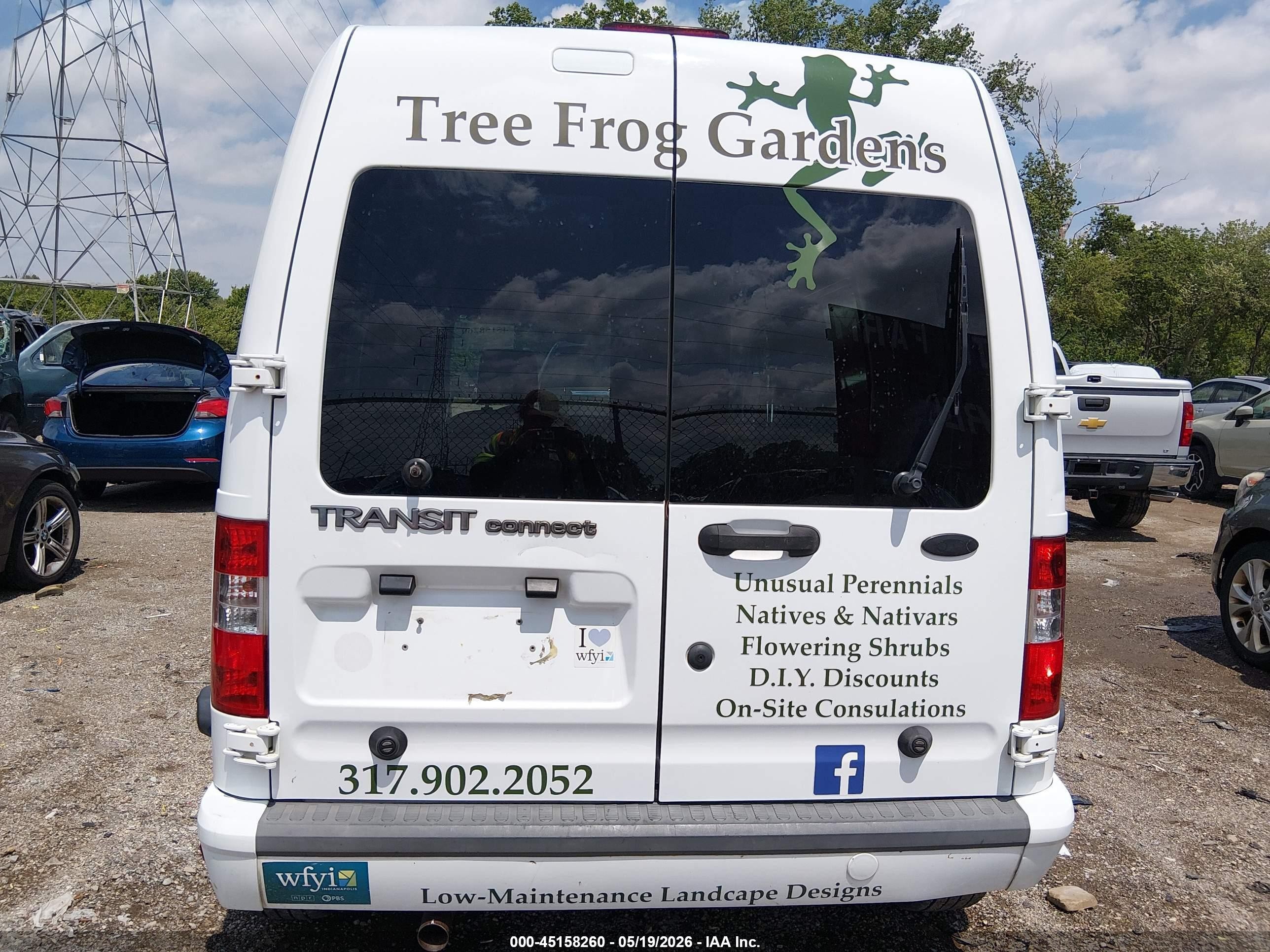 2011 Ford Transit Connect Xlt White vin: NM0LS7DN1BT070367