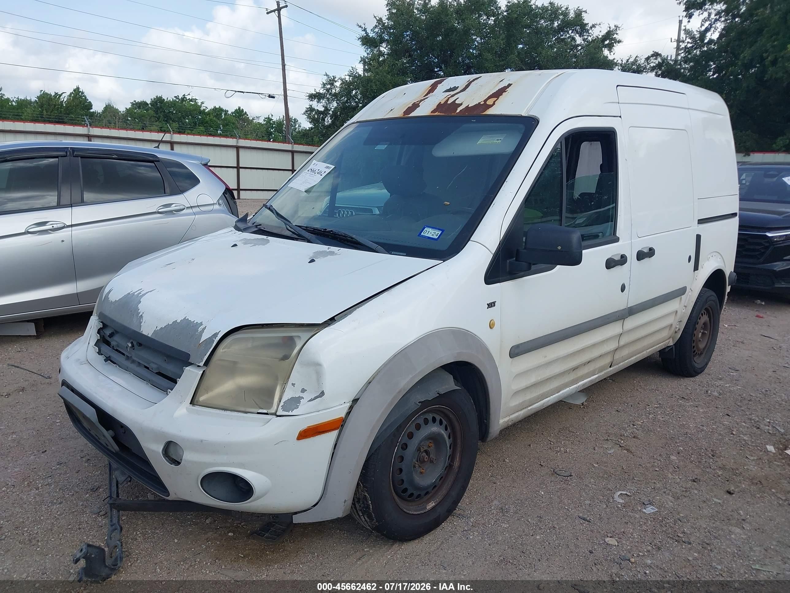 2012 Ford Transit Connect Xlt White vin: NM0LS7DN1CT124512