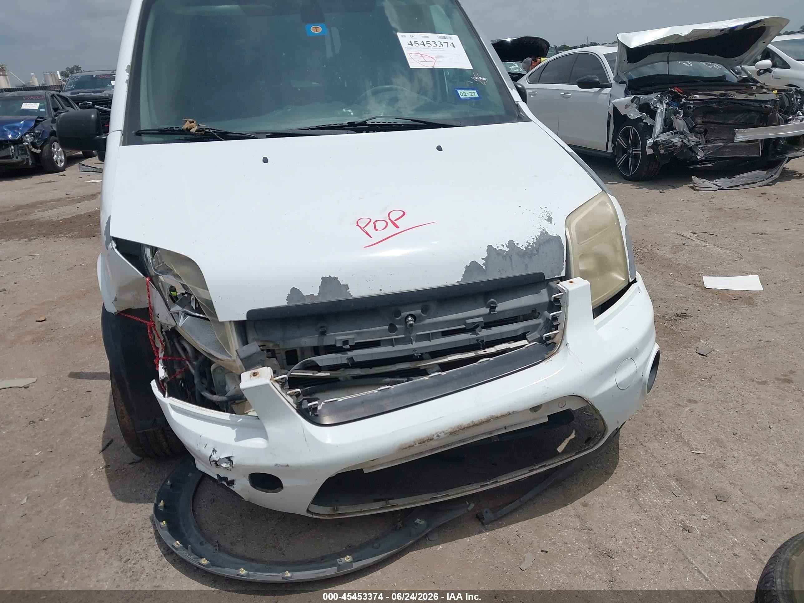 2013 Ford Transit Connect Xlt White vin: NM0LS7DN2DT162266